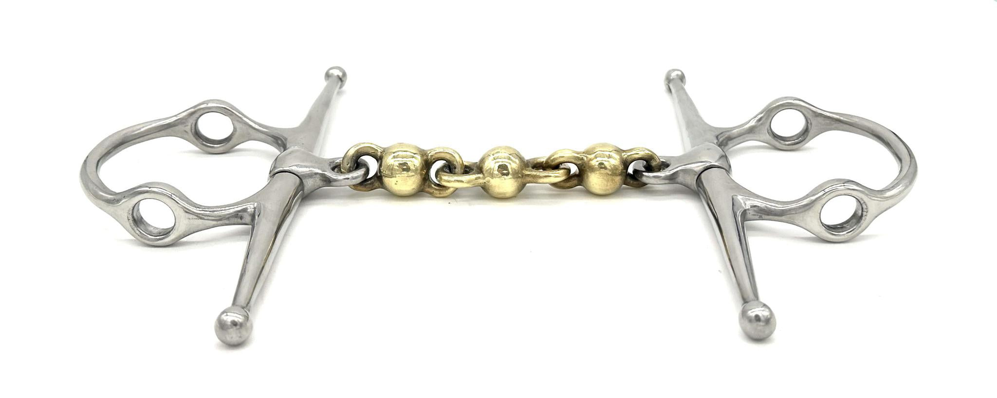 Jake Adams Brass Mouth Waterford Nelson Gag Bit for Horses - Comfortable & Durable Equestrian Training Bit for Western & English Riding, Dressage & Trail Use