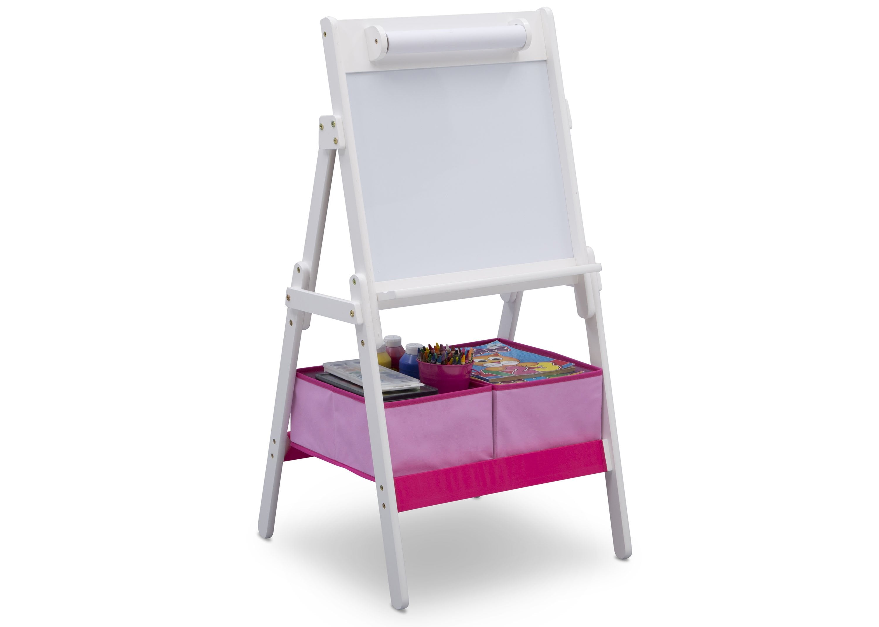 Classic Kids Whiteboard & Dry Erase Easel with Paper Roll & Storage - Perfect for Homeschooling, Classroom & Playroom Learning Activities