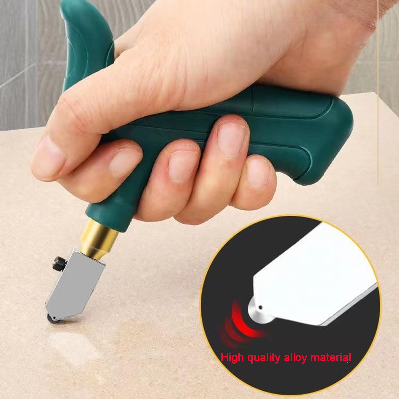 12-Piece Glass & Tile Cutter Tool Set - Professional Mirror Cutting Kit with Ceramic Tile Cutter - Perfect for DIY Home Projects, Glass Art, and Bathroom Renovations