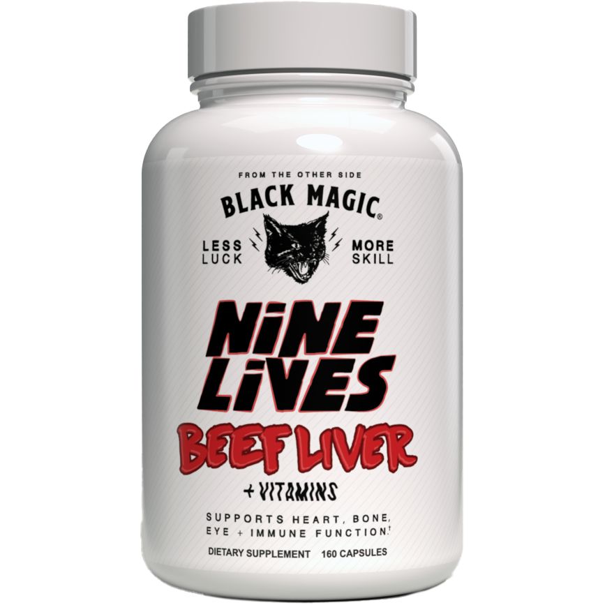Premium Black Magic Nine Lives Beef Liver for Dogs - High-Protein Freeze-Dried Dog Treats - Perfect for Training, Rewards & Digestive Health