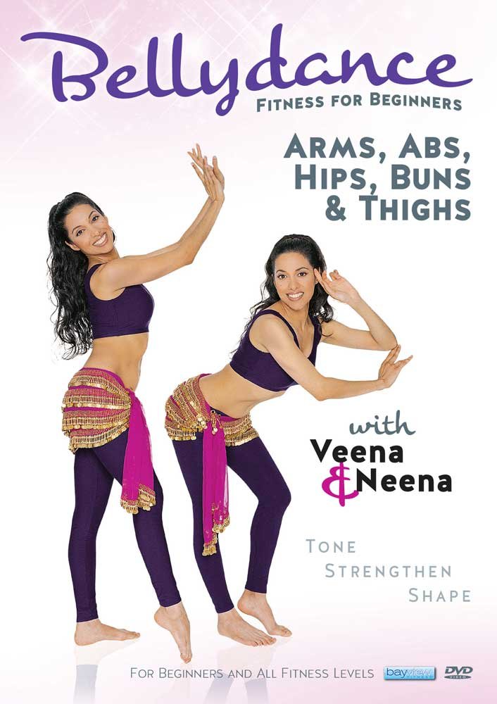 Belly Dance Twins: Beginner's Fitness Workout for Arms, Abs, Hips, Thighs & Glutes with Veena & Neena | Fun Home Exercise & Dance Fitness Routine for Weight Loss & Toning