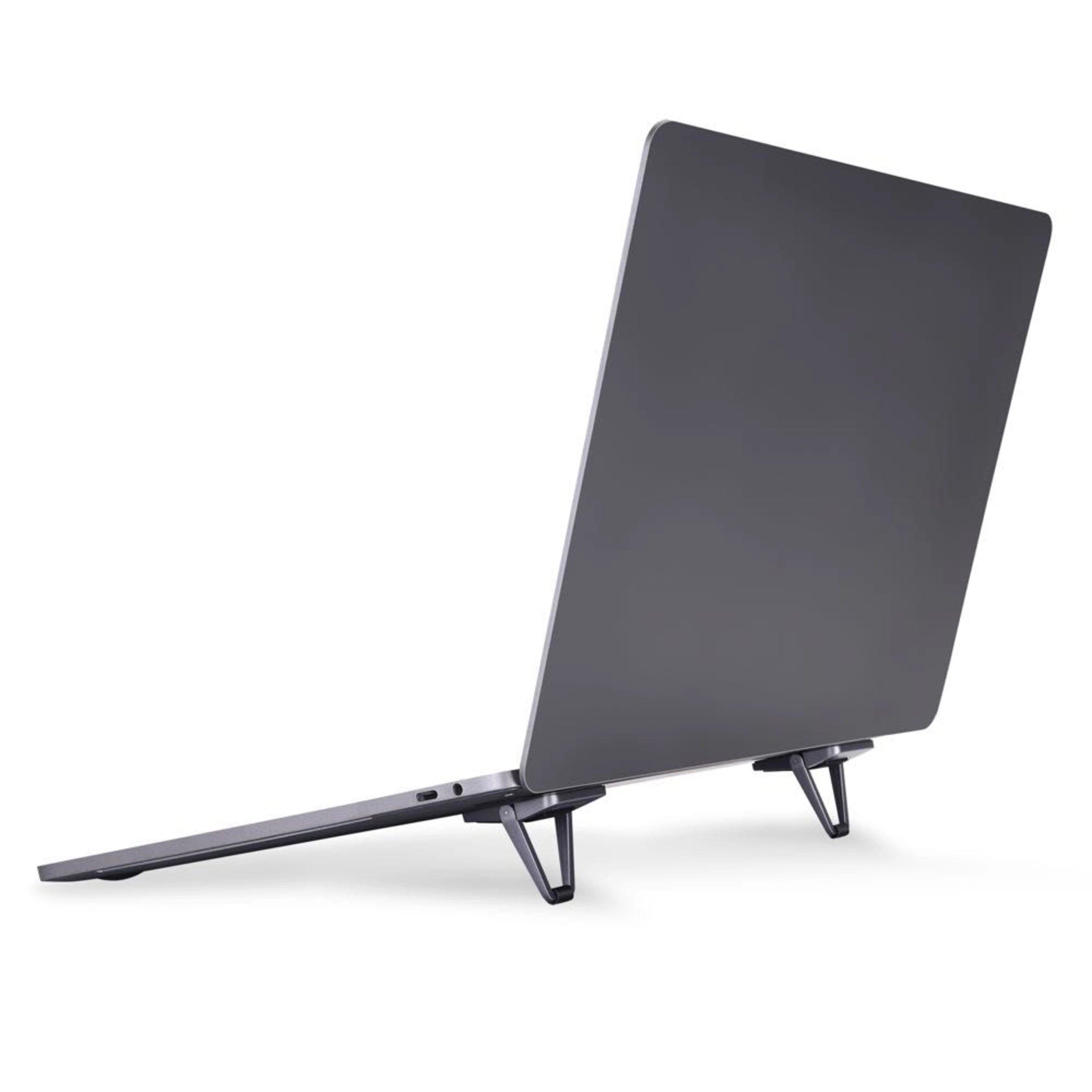 Bonelk Elevate Go Laptop Stand - Adjustable Ergonomic Aluminum Laptop Riser for MacBook, Dell, HP (Space Grey) - Perfect for Home Office, Coffee Shops & Travel
