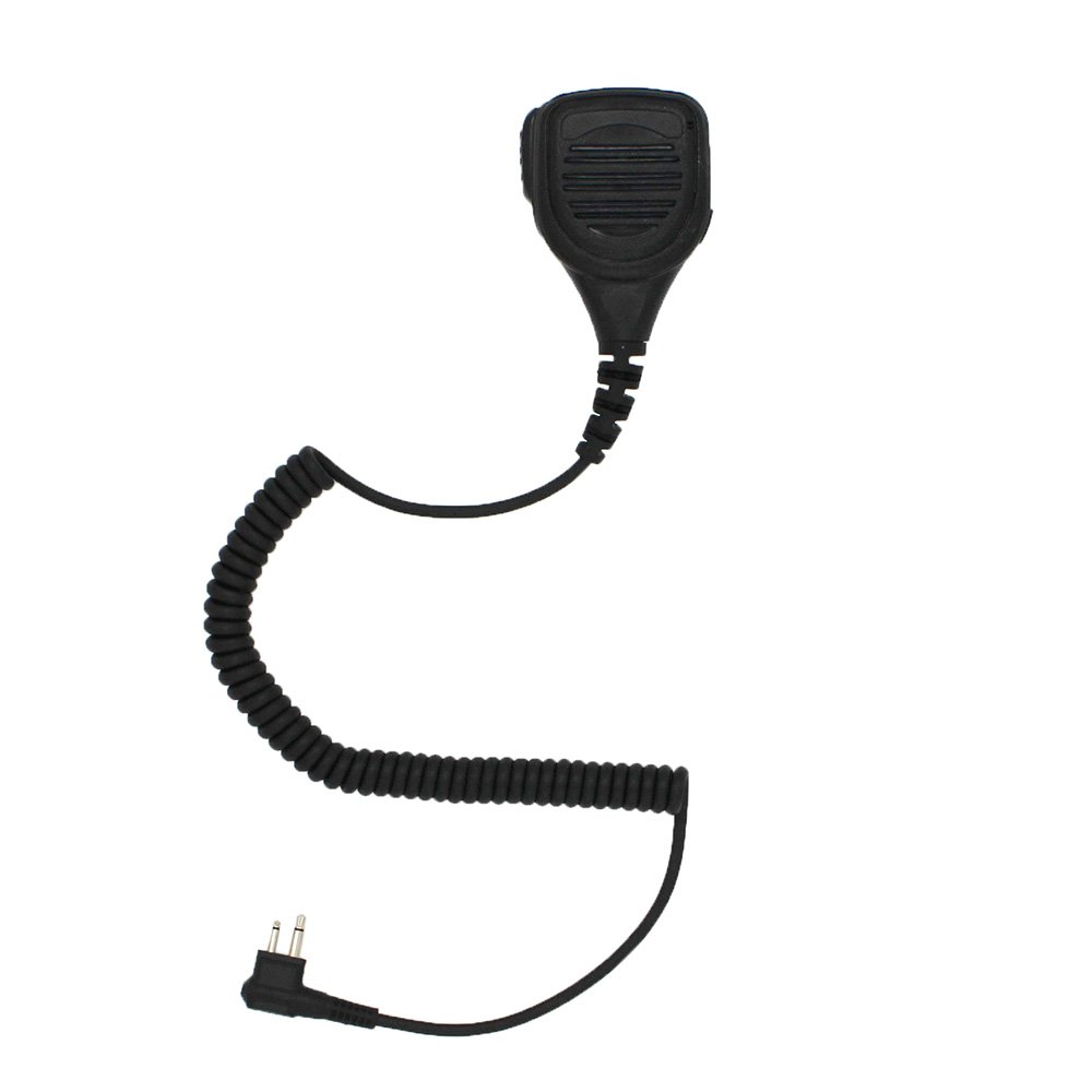 GoodQbuy® Heavy Duty Waterproof Dustproof Noise Canceling Radio Speaker Mic with Earpiece for Motorola CP200 CP185 CLS1110 EP450 PR400 - Ideal for Construction, Security & Outdoor Communication