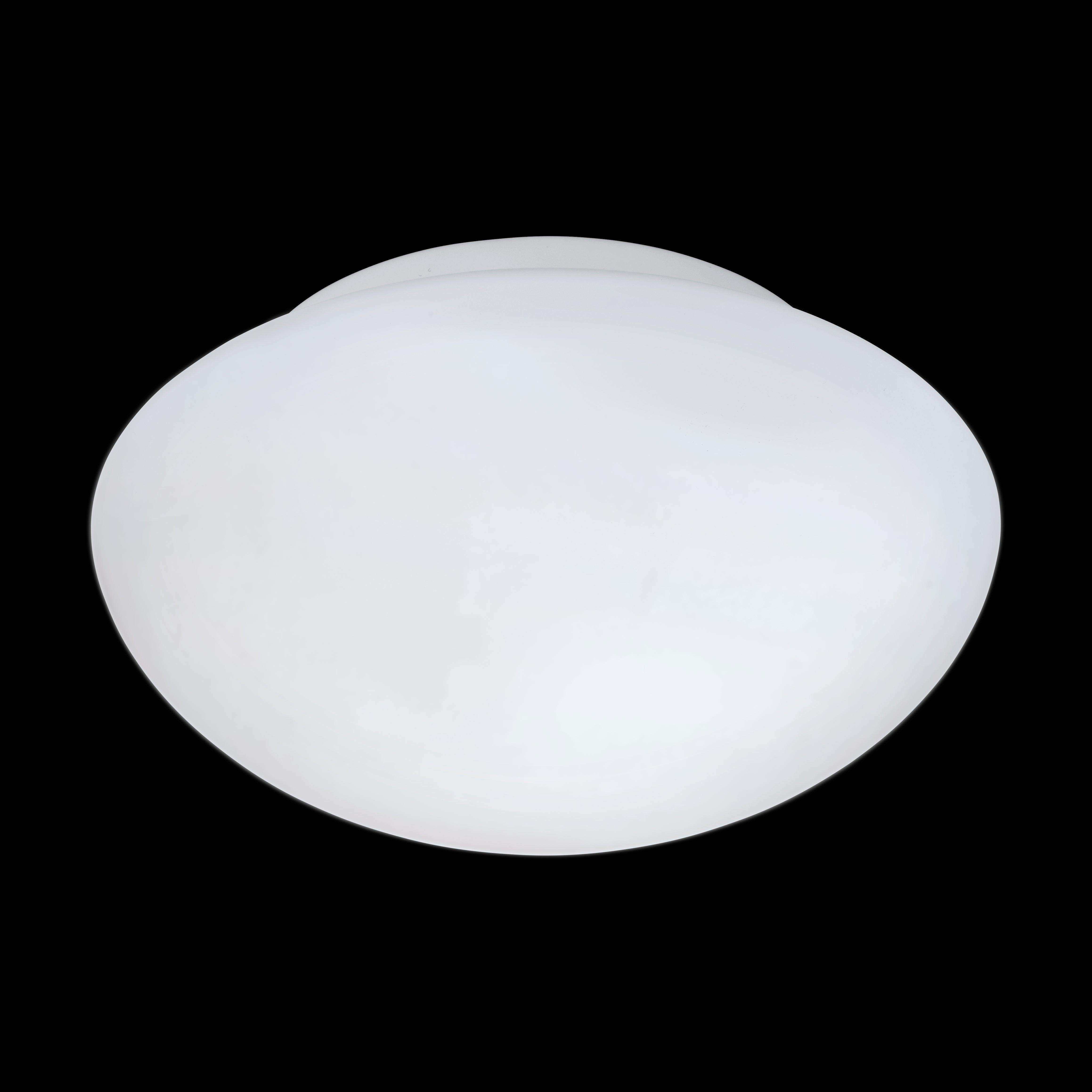 Eglo Ella White Opal Glass Flush Mount Ceiling Light Fixture - 20cm Modern LED Lighting for Bedroom, Kitchen, Hallway & Living Room