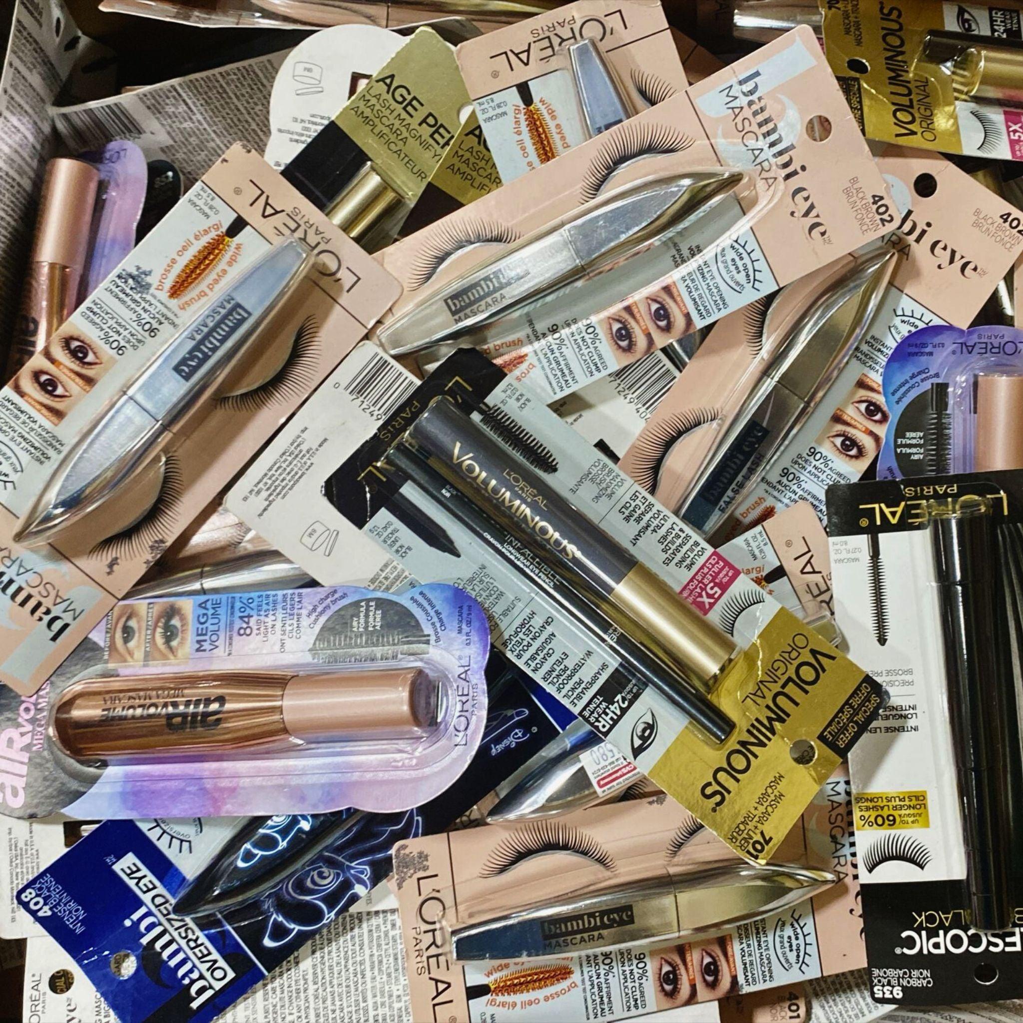 L'Oreal Mascara Mix Assorted Colors (50 Pcs) - Waterproof Volumizing & Lengthening Mascara Set for Party, Wedding & Special Occasion Makeup