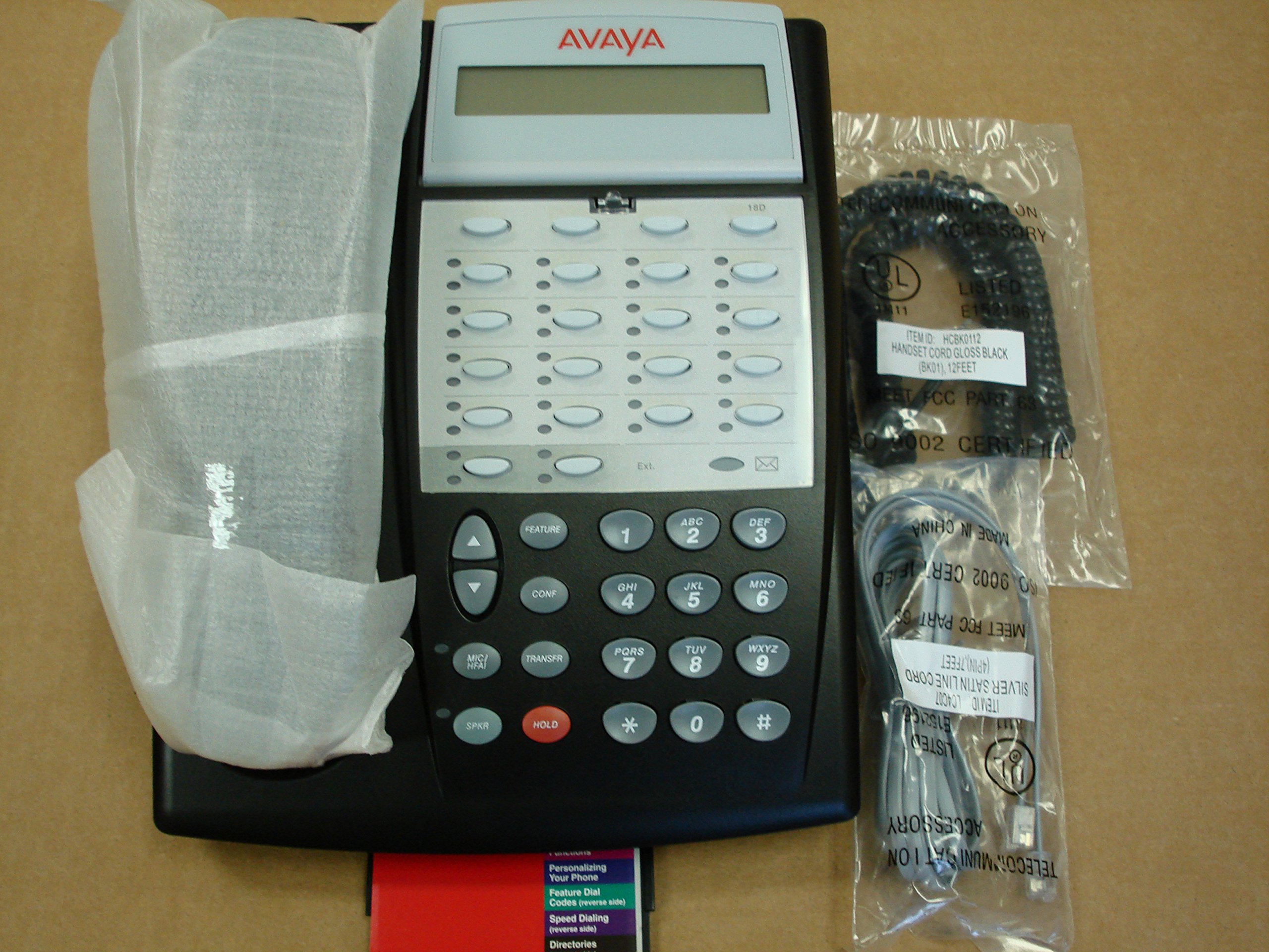 Avaya Partner 18D Series 2 Business Phone - Black Office Telephone for Small Business & Call Centers - Ideal for Professional Workspaces & Home Offices