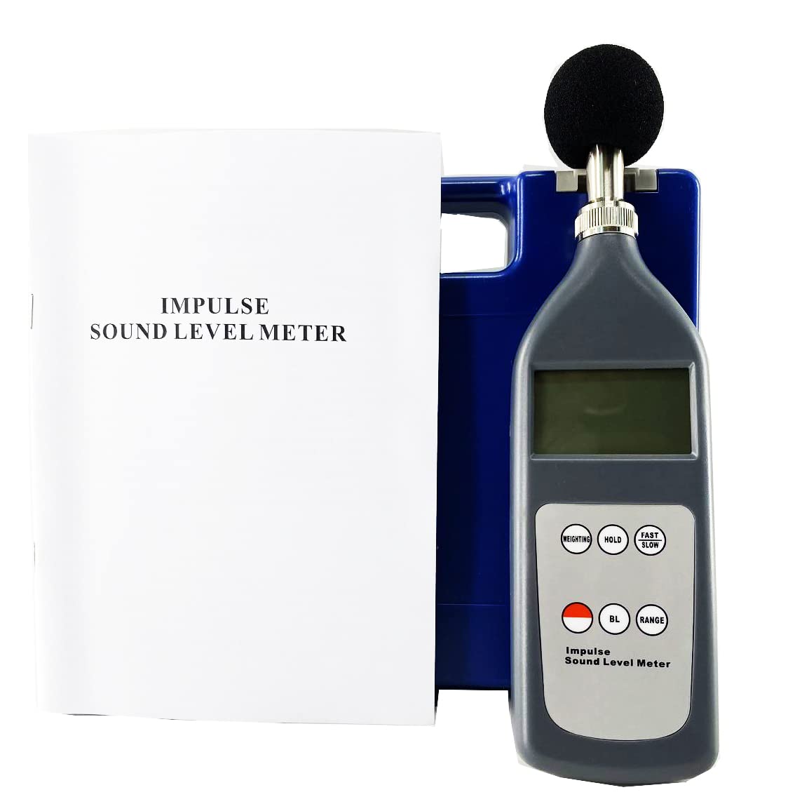 Professional Digital Sound Level Meter - Noise Decibel Tester with Fast/Slow/Impulse Mode, 25-130dB(A) Range for Home, Workplace & Industrial Noise Measurement