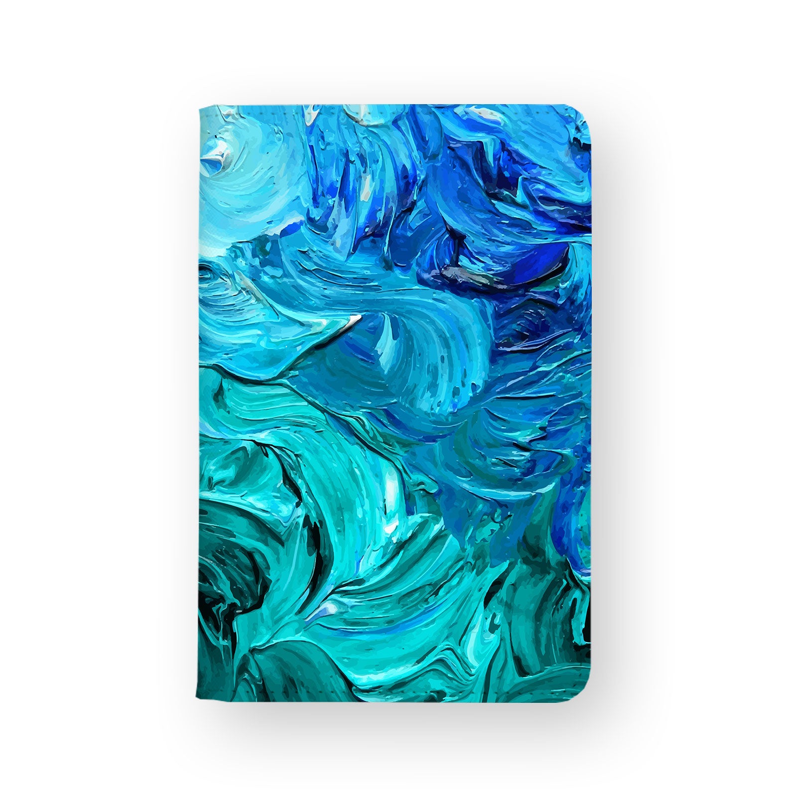 Abstract Oil Painting Travel Wallet - RFID Blocking Passport Holder for Women & Men - Perfect for International Travel, Vacations & Business Trips