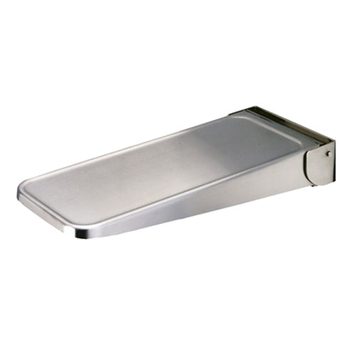 Bobrick B287 Folding Utility Shelf - Heavy Duty Stainless Steel Storage Shelf for Kitchen, Bathroom, Garage & Laundry Room Organization