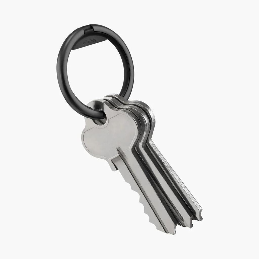 Orbitkey Key Organizer Ring - Holds Up to 10 Keys, Premium Minimalist Keychain (Black) - Perfect for Home, Office & Travel Organization