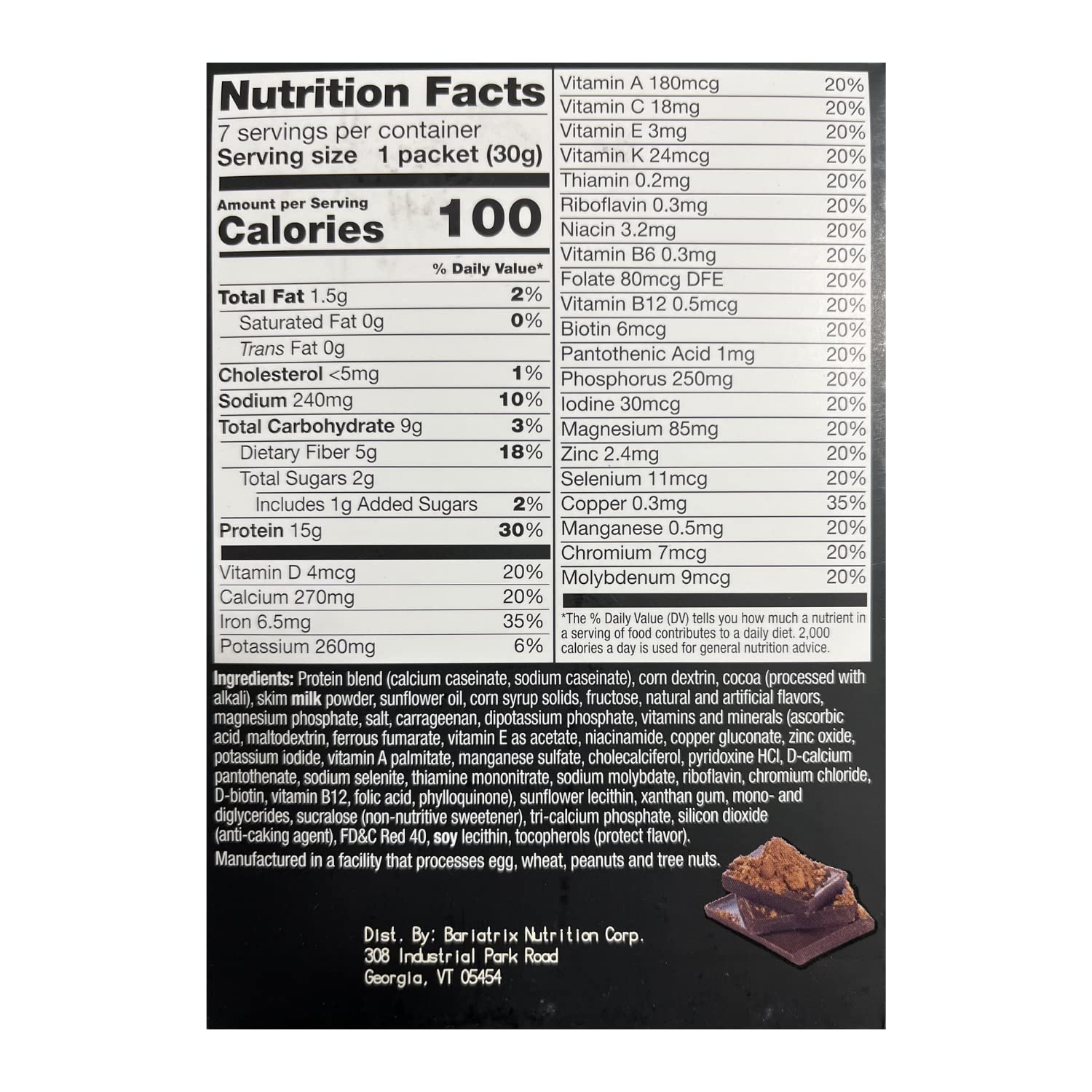High Protein Dark Chocolate Pudding & Shake Mix - 3 Pack (15g Protein, Low Calorie, Low Fat, Low Carb) | Aspartame Free, Keto Friendly, Meal Replacement | Perfect for Post-Workout Recovery, Weight Management & Healthy Snacking (7 Servings Per Box)