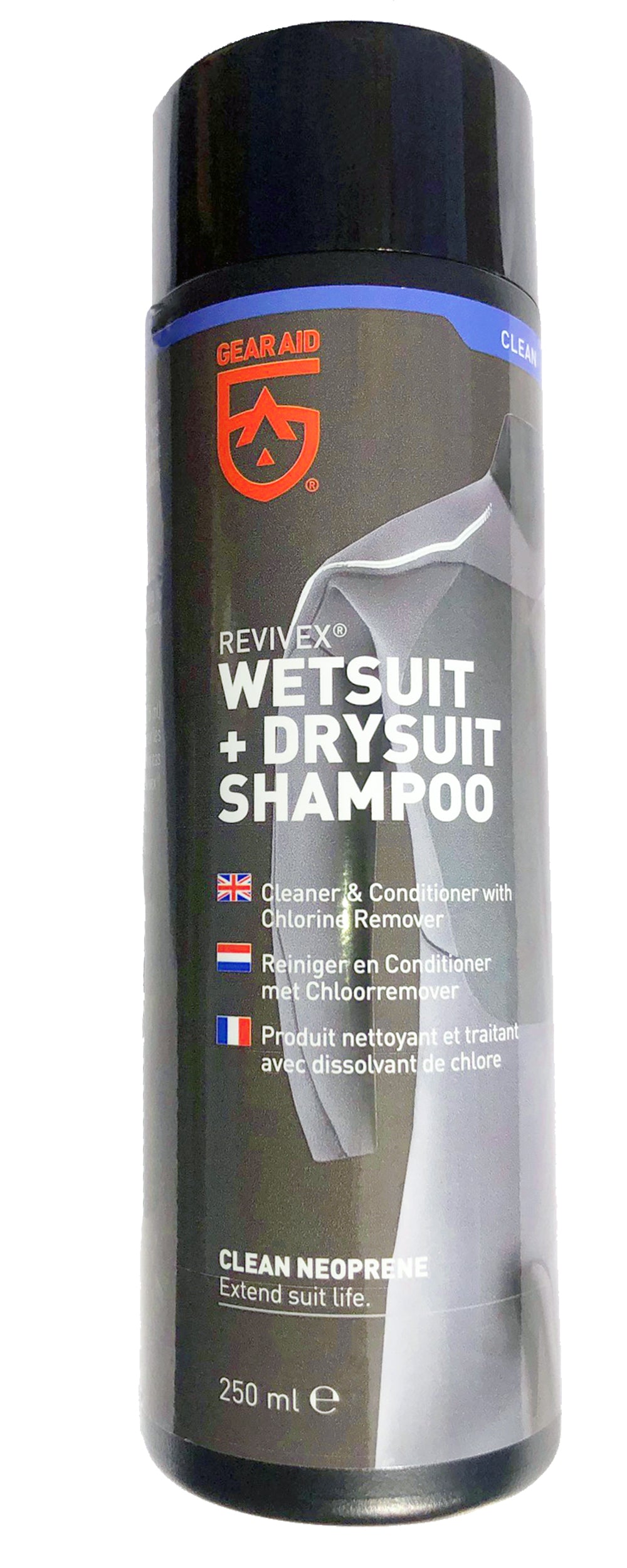 Beaver McNett Gear Aid Wetsuit & Drysuit Shampoo 250ml - Gentle Cleaning for Scuba Diving, Surfing & Water Sports Gear Maintenance