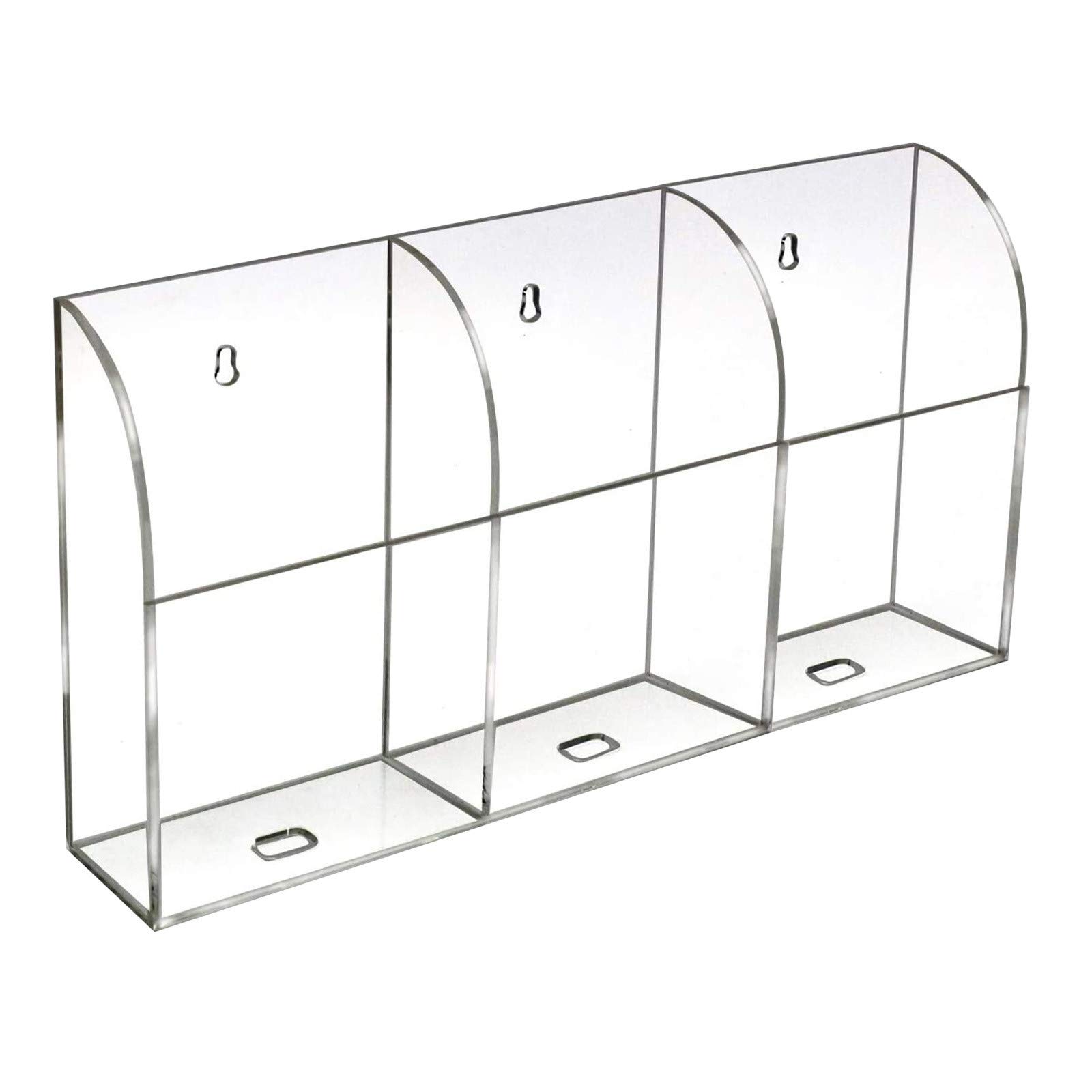 Acrylic Remote Control Holder Wall Mount for TV, Air Conditioner & Electronics - Space Saving Storage Organizer for Living Room, Bedroom & Office