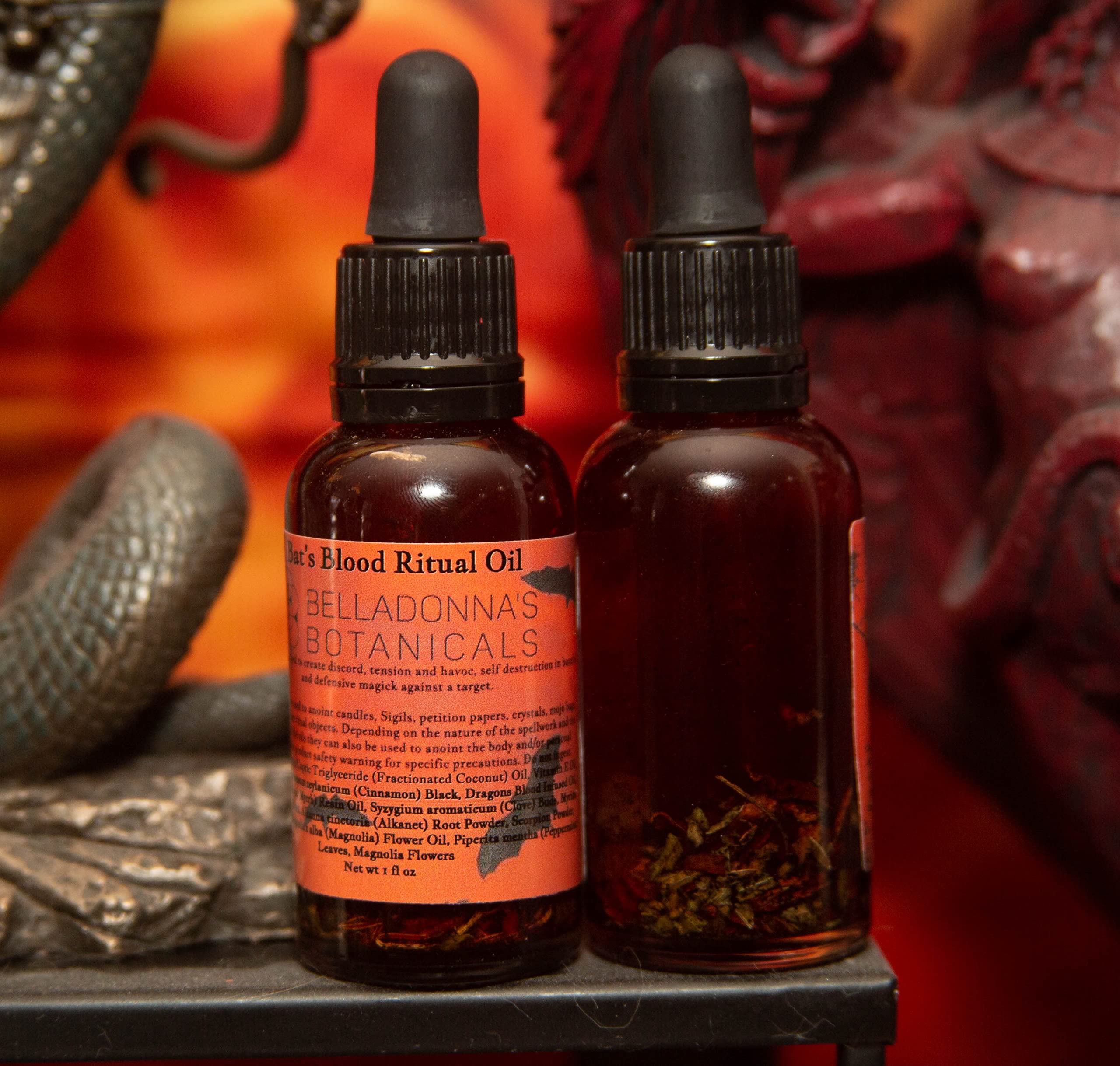 Bats Blood Ritual Oil - Authentic Occult Supplies for Wiccan Spells, Pagan Rituals & Spiritual Cleansing | Perfect for Meditation, Altar Offerings & Moon Ceremonies