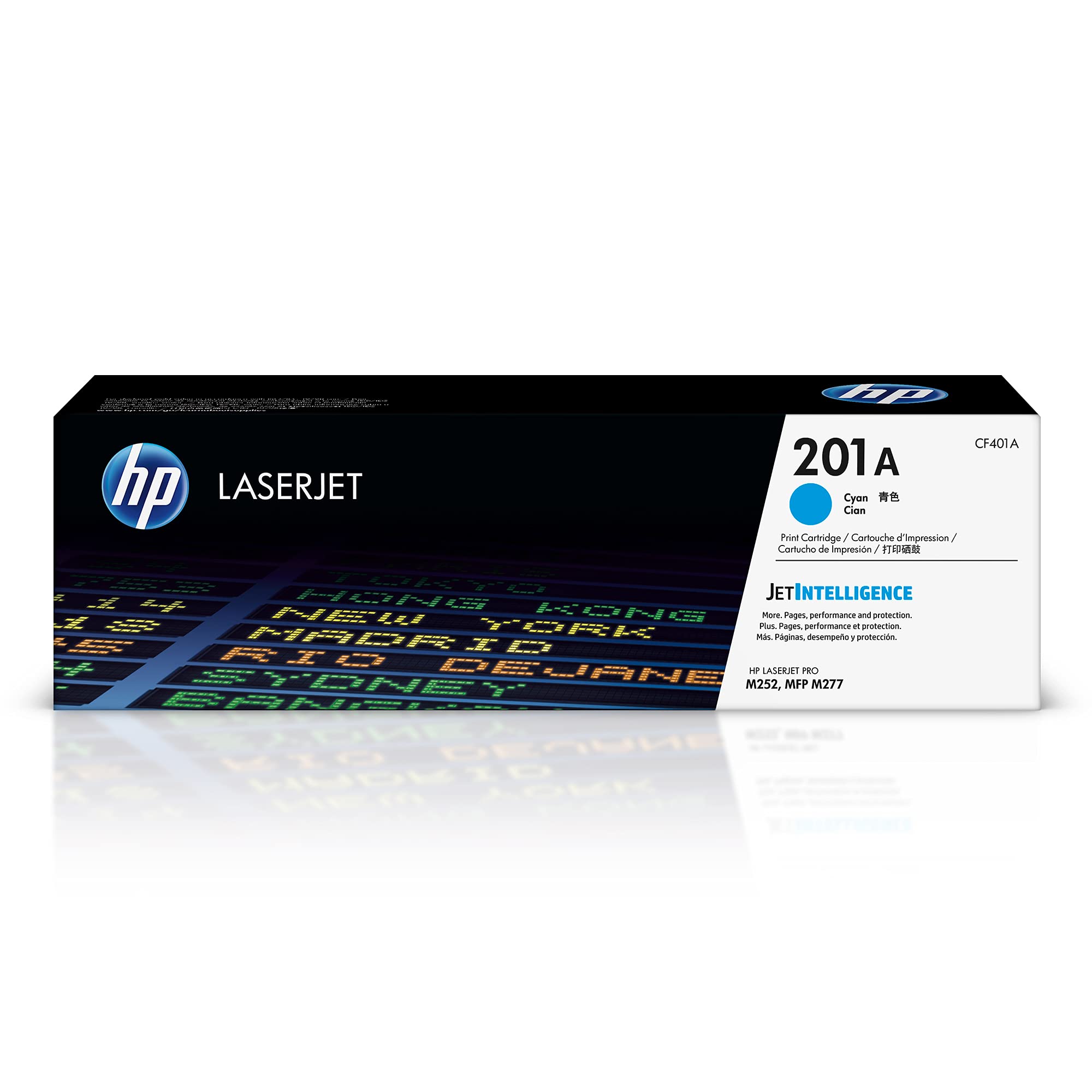 Original HP 201A Cyan Toner Cartridge | Compatible with HP Color LaserJet Pro M252 & MFP M277 Series | CF401A Replacement | Ideal for Office Printing, Home Office & Small Business Use
