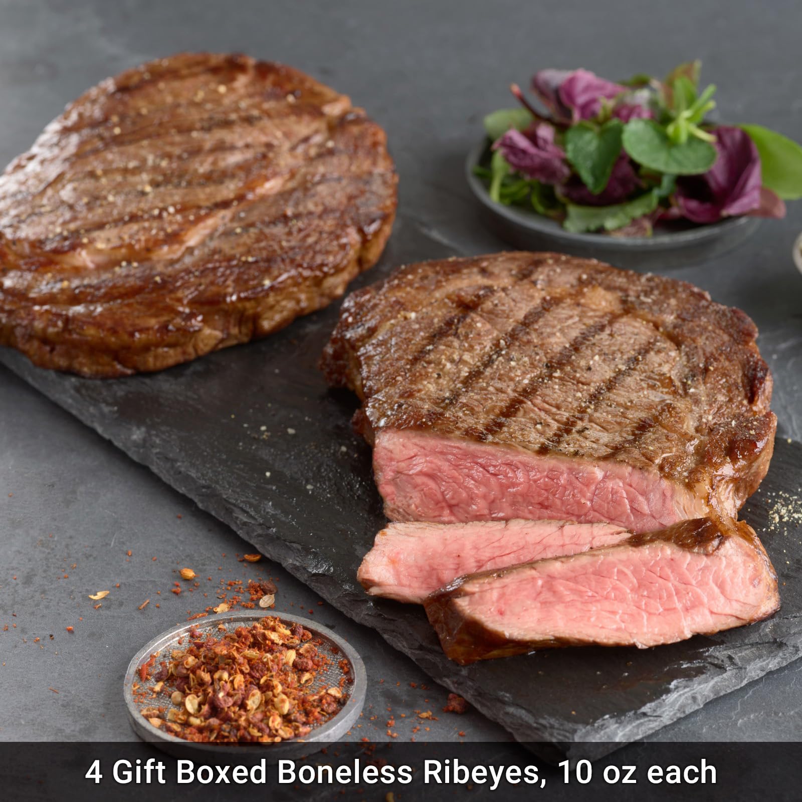 Premium Steak Lovers Gift Box Set - Hand-Trimmed Filet Mignon, Ribeye Steaks & Kansas City Strips in Elegant Black Packaging | Includes Cooking Guide & Instructions by Kansas City Steak Company | Perfect Gourmet Gift for BBQ, Anniversary, Father's Day & Special Occasions