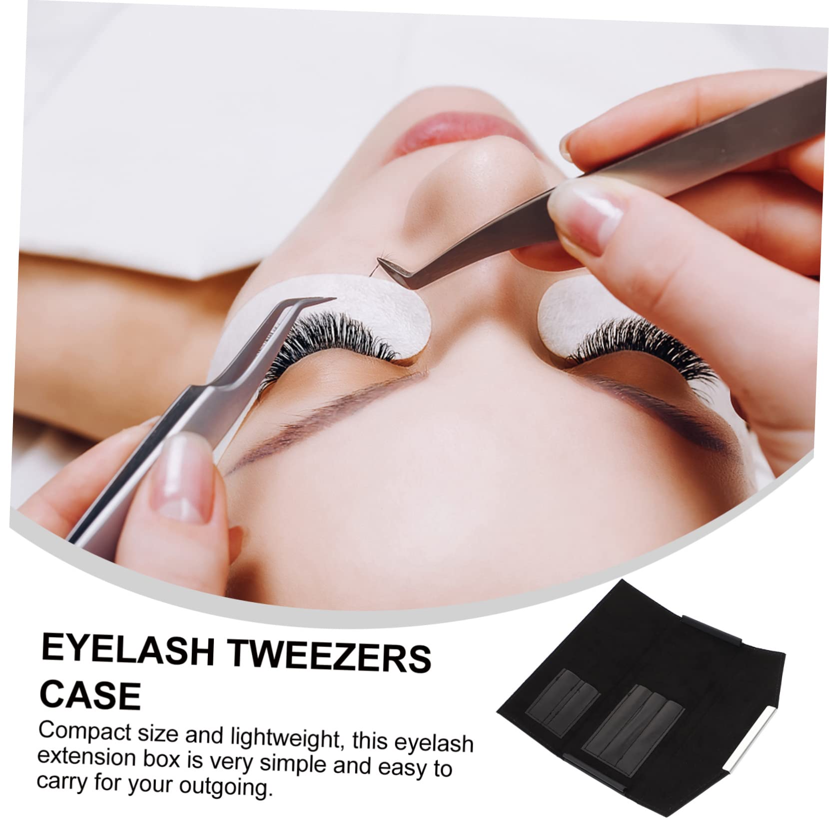 Premium Eyelash Extension Tweezers Storage Bag - Portable Lash Tools Organizer Case for Eyelash Technicians & Makeup Artists - Perfect for Salon, Travel & Professional Use