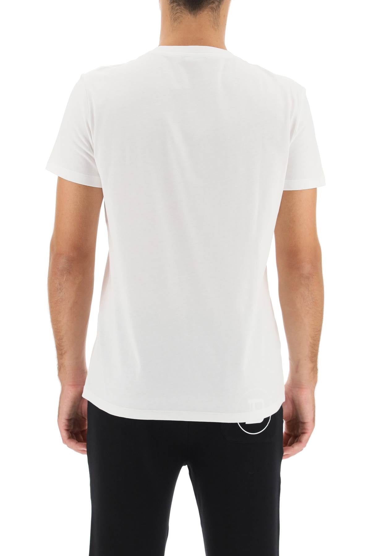 Balmain Logo T-Shirt for Men - Luxury Cotton Crewneck Tee with Embroidered Logo | Perfect for Casual Wear, Street Style & Everyday Outfits
