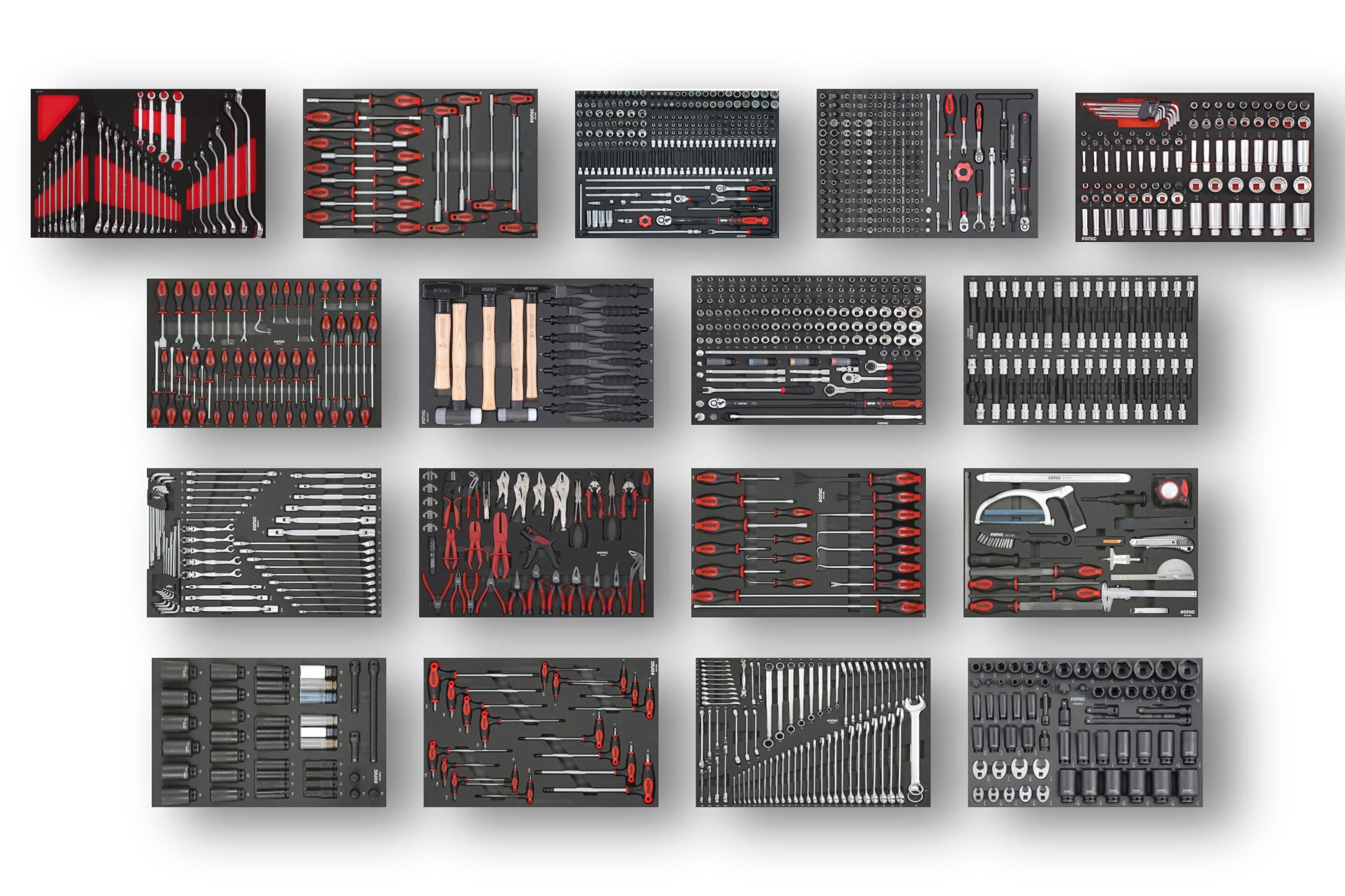 Ultimate Sonic Tools Foam Inlay Tool Kit - Professional Automotive & DIY Organizer Set for Tool Storage & Workshop Organization