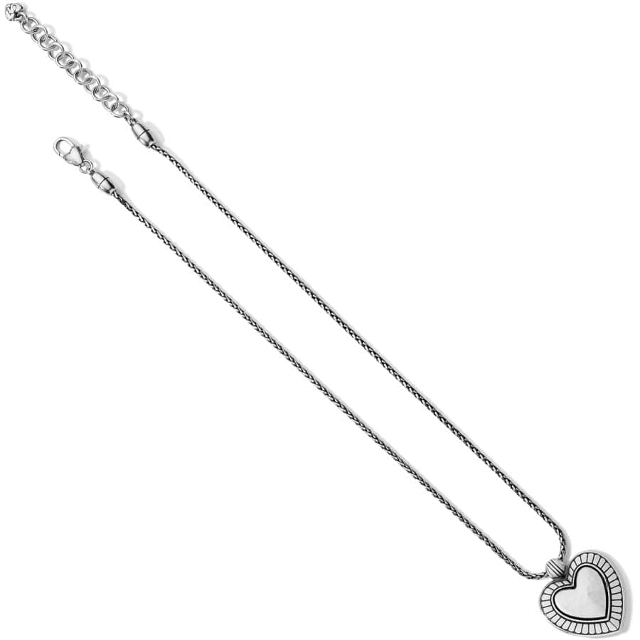 Big Sky Heart Necklace - Sterling Silver Pendant with 18