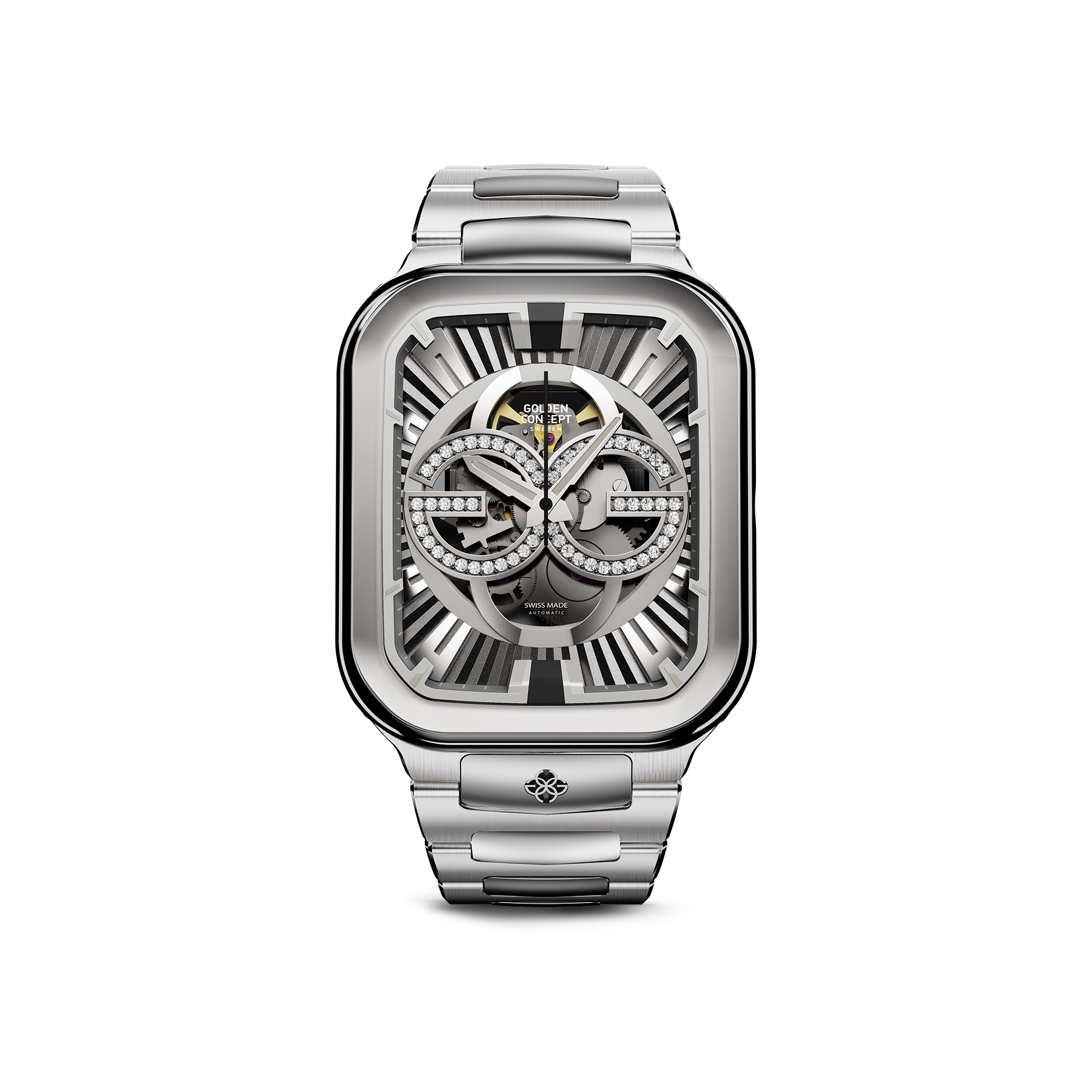 Automatic Skeleton Watch for Men - Stainless Steel Mechanical Watch with Transparent Case - Perfect for Business, Casual & Formal Occasions