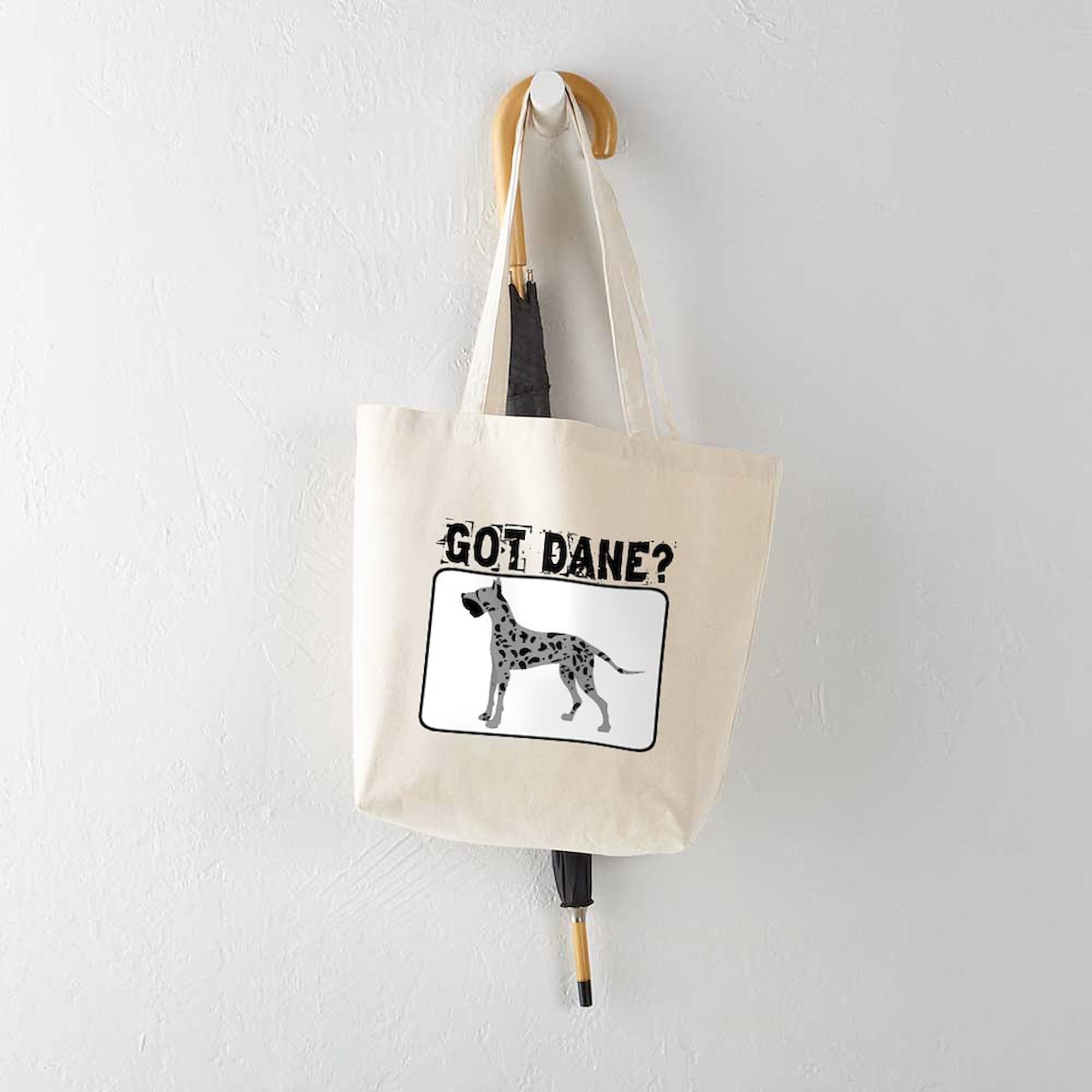 Merle Great Dane Canvas Tote Bag - Eco-Friendly Reusable Shopping Bag for Groceries, Beach & Work | Durable Natural Cotton Tote with Unique Dog Design