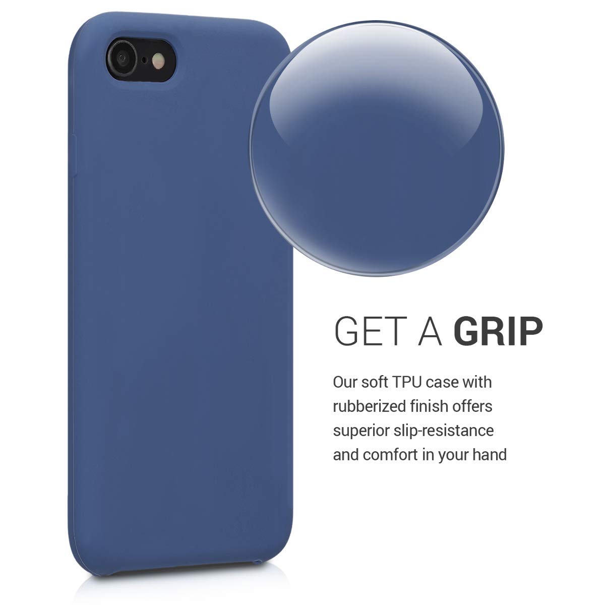 kwmobile Premium TPU Silicone Case for Apple iPhone SE (1st Gen 2016) / iPhone 5 / iPhone 5S - Soft Protective Phone Cover in Cornflower Blue - Perfect for Everyday Use, Work & Travel
