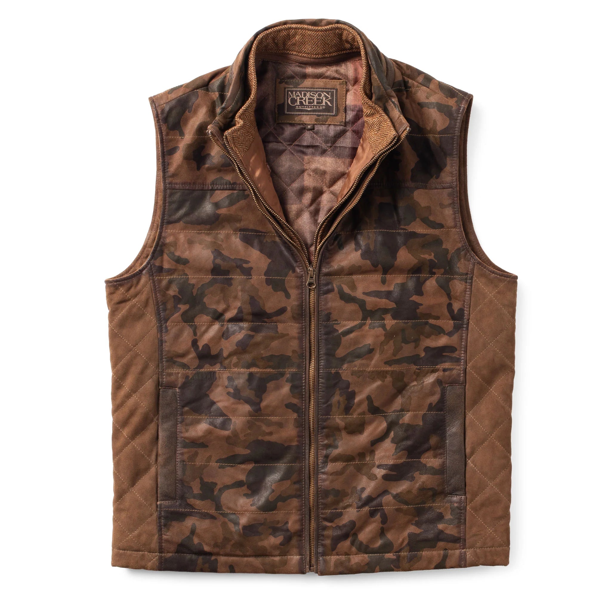 Madison Creek Ranger Genuine Leather Vest for Men - Stylish & Durable Biker Jacket for Motorcycle Riding, Outdoor Adventures & Casual Wear