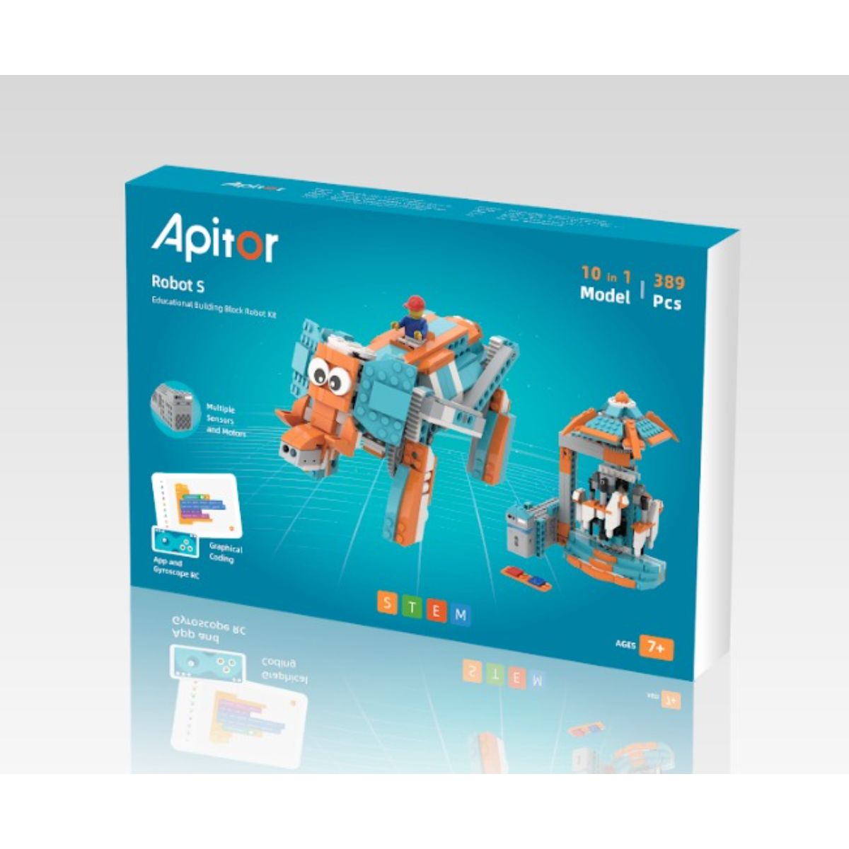 APITOR SuperBot STEAM Programming Learning Robot Kit - 10-in-1 Buildable STEM Educational Toy for Kids | Perfect for Classroom, Home Learning & Robotics Enthusiasts