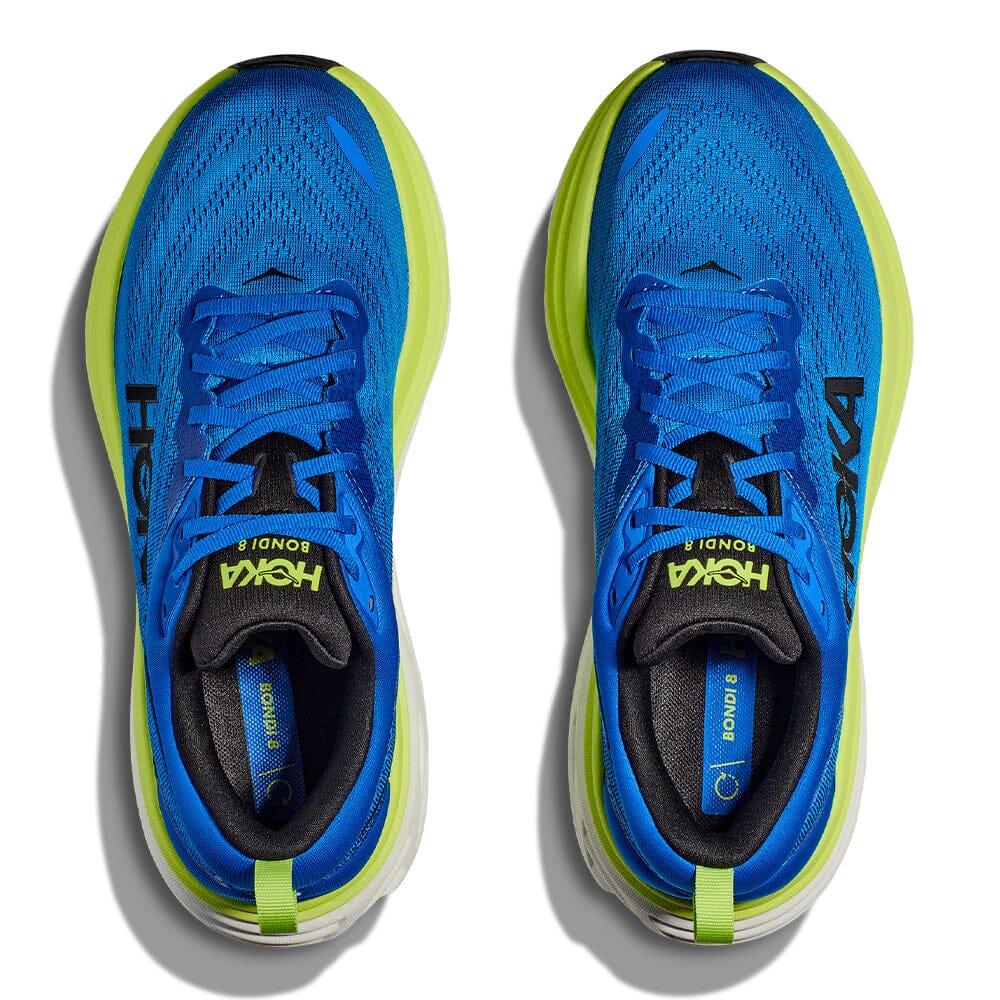 Hoka Men's Bondi 8 Running Shoes - Lightweight Cushioned Sneakers for Marathon, Jogging & Walking - Breathable Mesh Upper with Maximum Support & Comfort