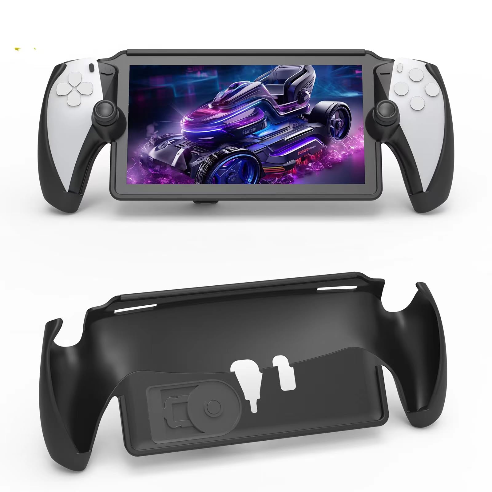 Premium PS5 Portal Remote Player Protective Case - Stylish & Comfortable with Built-in Kickstand (Black) | Perfect for Gaming On-The-Go & Travel Protection