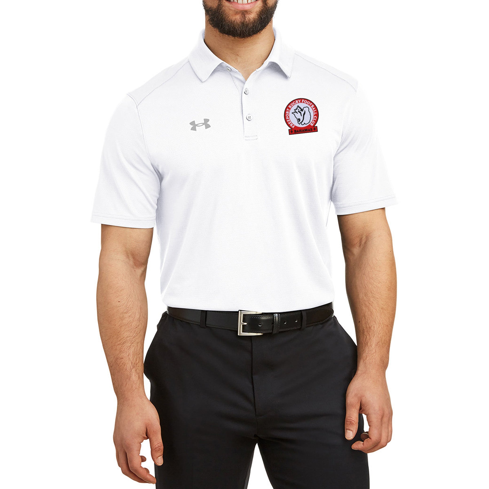 Freeport RFC UA Team Tech Polo Shirt - Moisture-Wicking, Breathable Performance Polo for Rugby & Sports - Perfect for Training, Games & Casual Wear