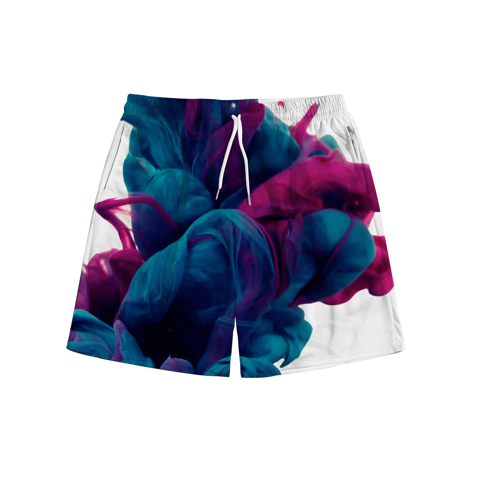 Vifucz Women's Graphic Print Athletic Shorts - Breathable Fishnet Summer & Fall Shorts for Sports, Beach, Vacation - Casual & Workout Shorts for Women D8