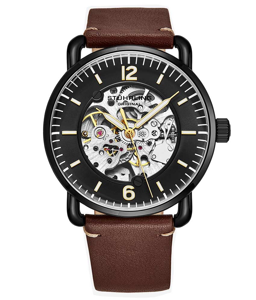 Legado T972A Automatic 42mm Skeleton Watch for Men - Stainless Steel Mechanical Timepiece with Transparent Dial | Perfect for Business, Formal Occasions & Gift Giving