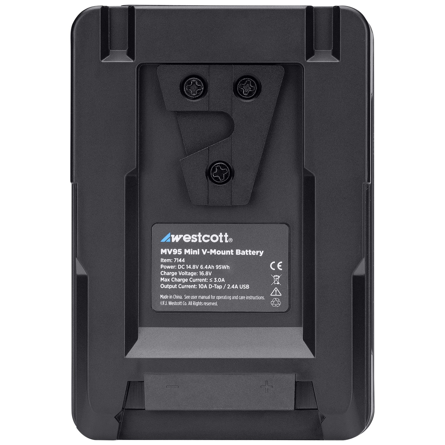 MV95 Mini V Mount Battery Kit - 14.8V 95Wh Rechargeable Power Supply for Cameras, LED Lights & Video Equipment | Perfect for On-Location Shooting & Studio Use