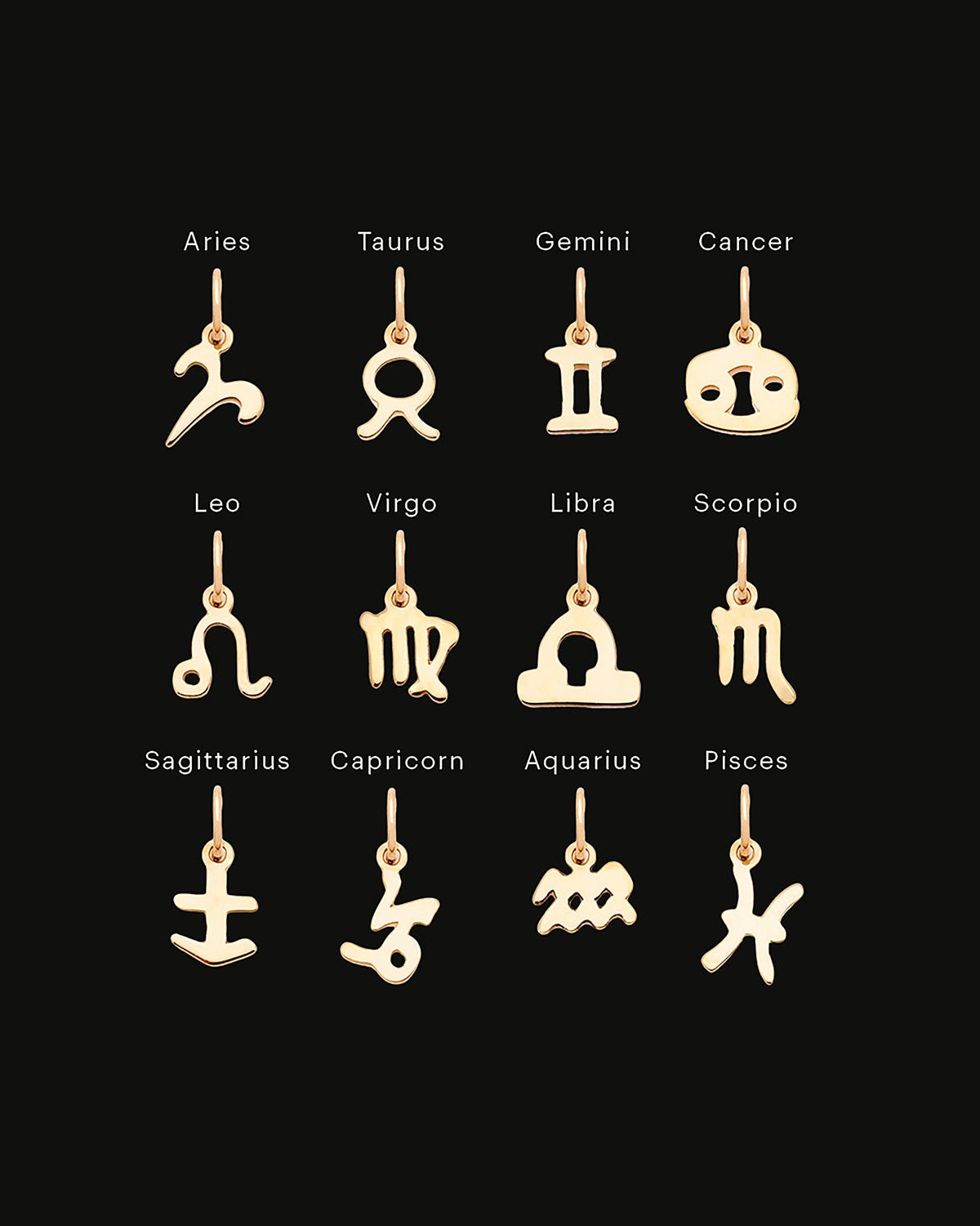 Petite Zodiac Charms - 12 Constellation Necklace Pendants for Women | Perfect for Birthdays, Gifts & Daily Jewelry Accessories