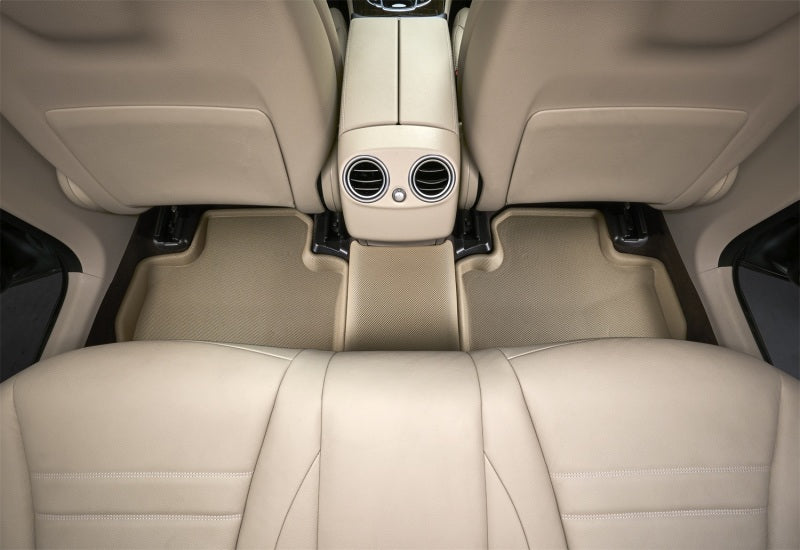 3D MAXpider Custom Fit All-Weather Floor Mats for 2007-2015 Mazda CX-9 with Kagu Fabric & 3rd Row Coverage - Tan Color - Perfect for Family Road Trips and Daily Commuting