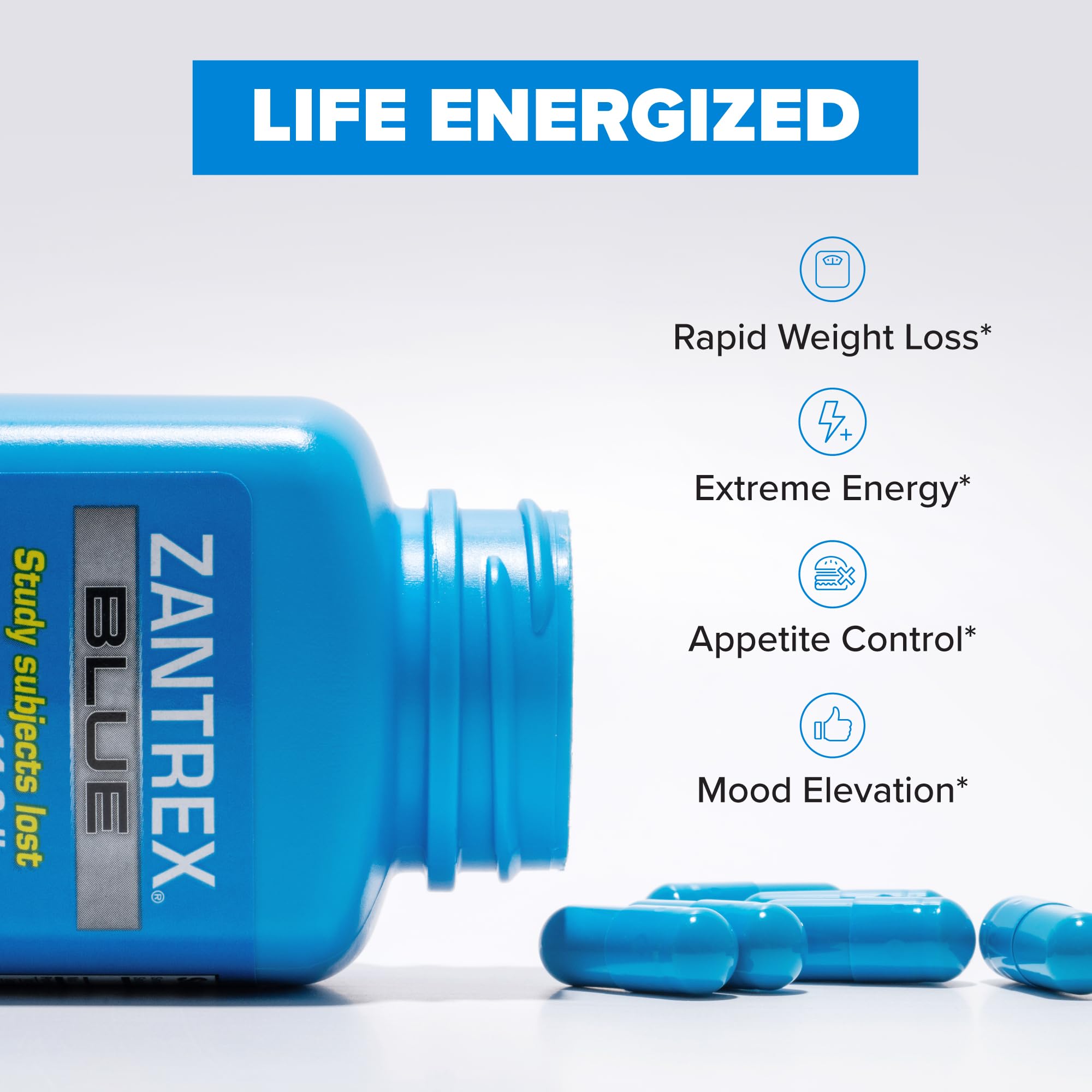 Premium Blue Weight Loss Supplement Pills - Natural Fat Burner & Energy Booster - 84 Count Dietary Capsules for Women & Men - Supports Metabolism & Appetite Control - Perfect for Gym, Workout & Active Lifestyle