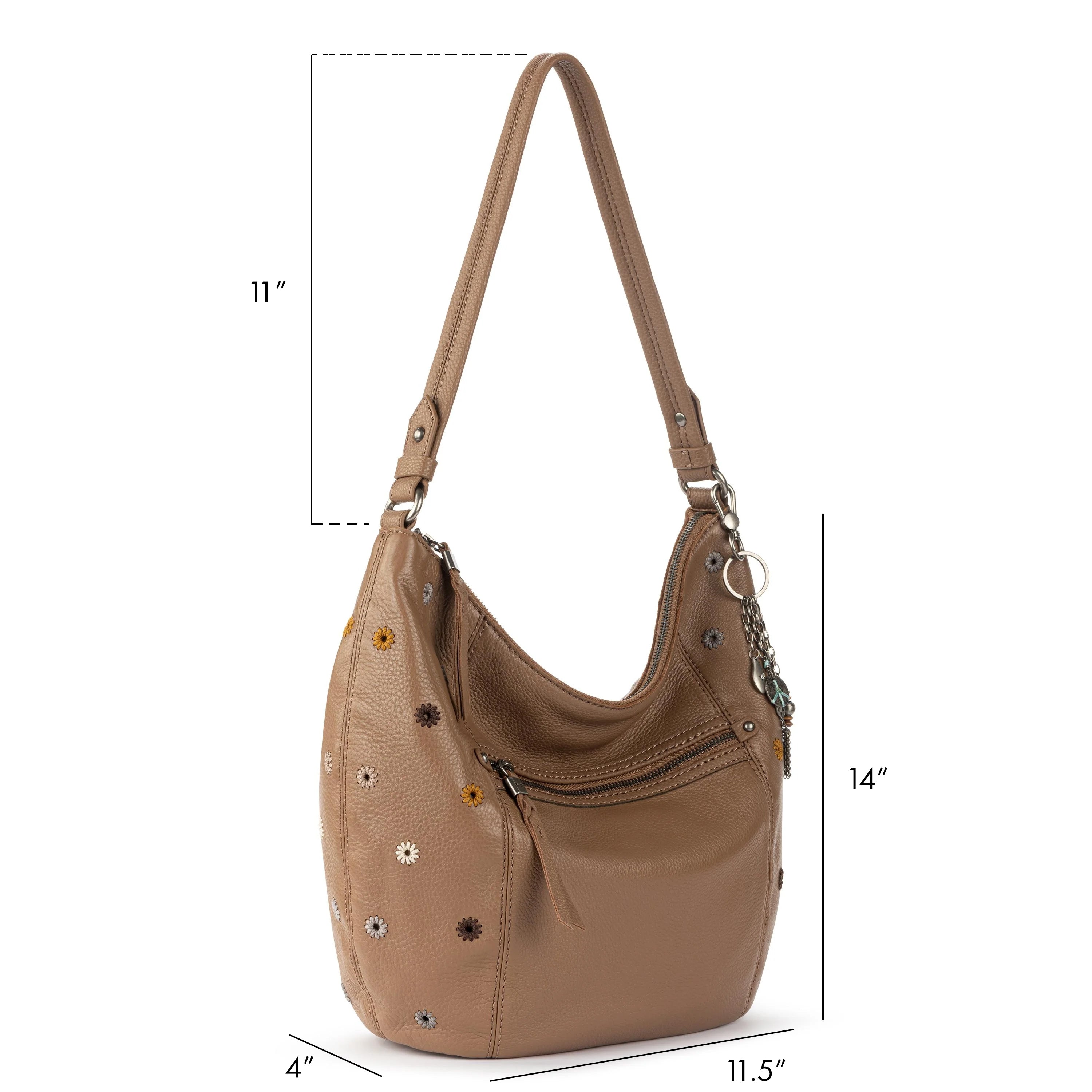 Premium Genuine Leather Hobo Bag with Smartphone Pocket - Perfect Gift Set for Women - Ideal for Work, Travel & Everyday Use