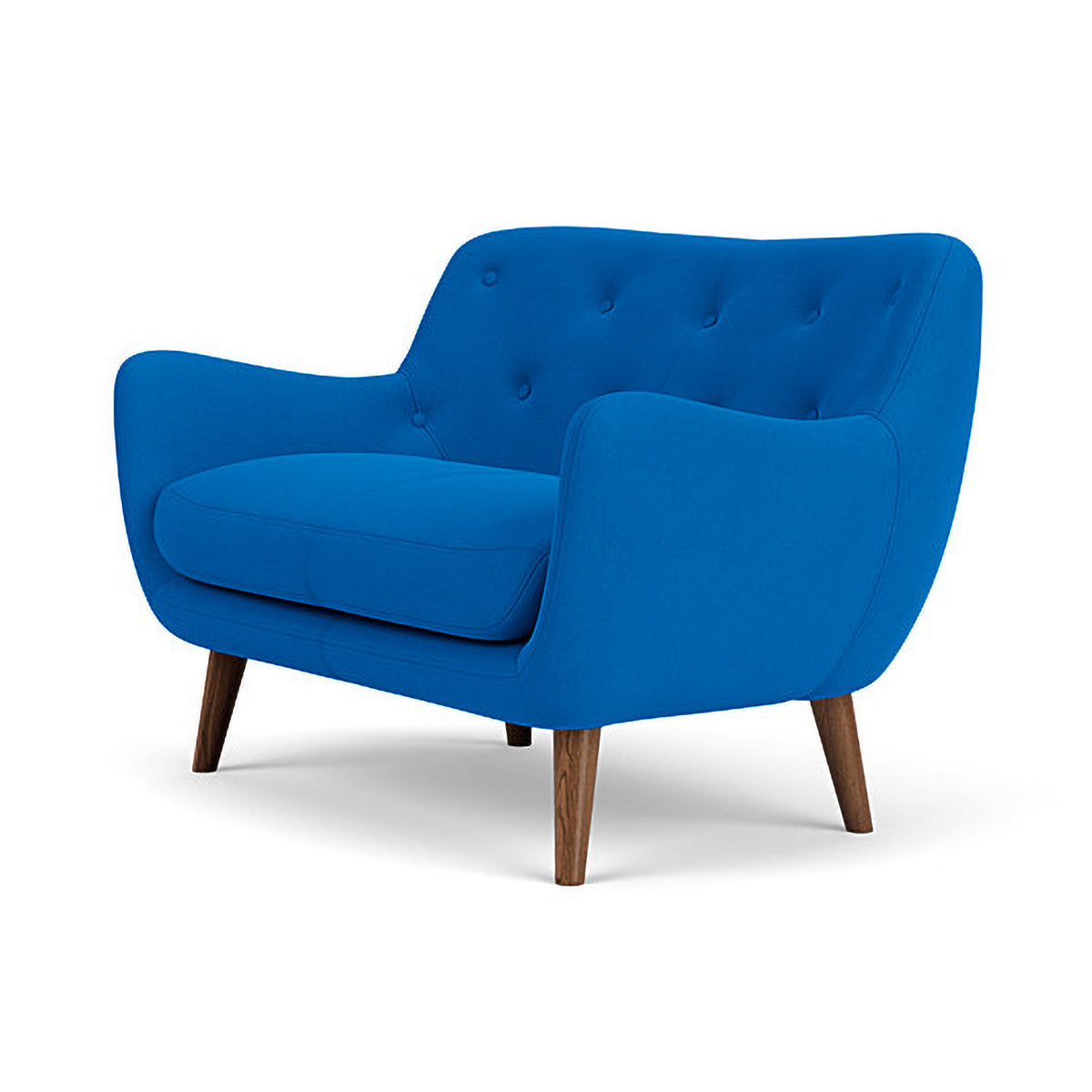 Herman Fabric 2 Seater Sofa - Modern Living Room Couch for Small Spaces, Apartment & Home Decor - Comfortable Loveseat with Soft Upholstery for Relaxing, Entertaining & Cozy Lounging