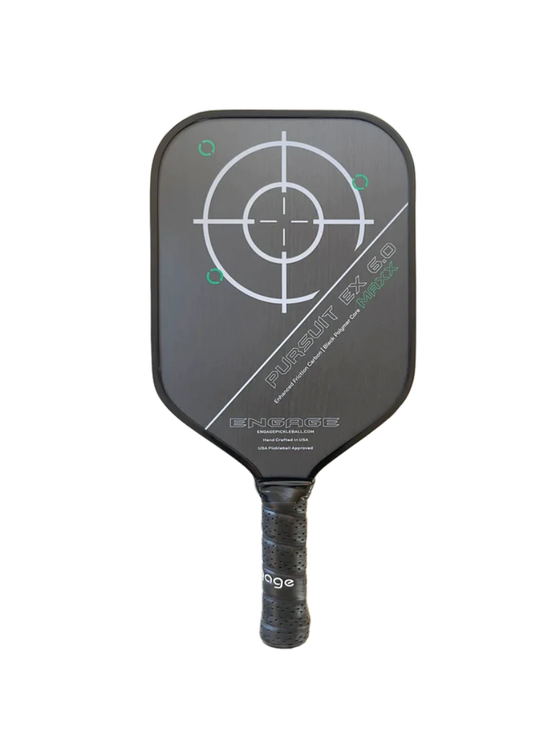 Engage Pursuit Maxx EX 6.0 Carbon Fiber Pickleball Paddle - Enhanced Friction & Control for Competitive Play | Perfect for Tournaments & Recreational Games