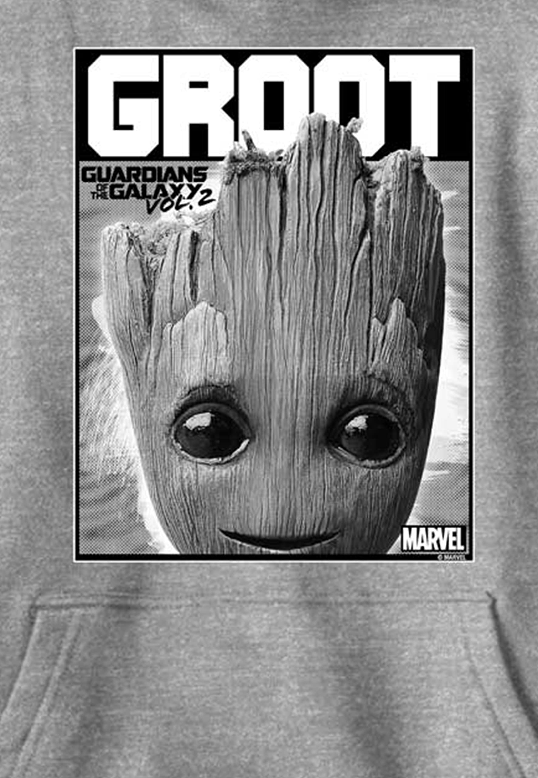 Marvel Kids' Groot Bolden Hoodie - Soft Cotton Pullover Sweatshirt for Boys & Girls - Cute Guardians of The Galaxy Character Design - Perfect for School, Playdates & Cosplay