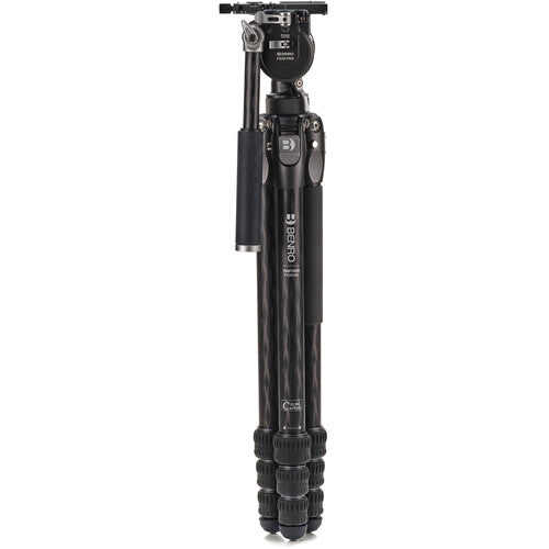 Benro Tortoise 4 Section Carbon Fiber Tripod with FS36PRO Head - Professional Travel & Outdoor Photography Tripod for DSLR Cameras