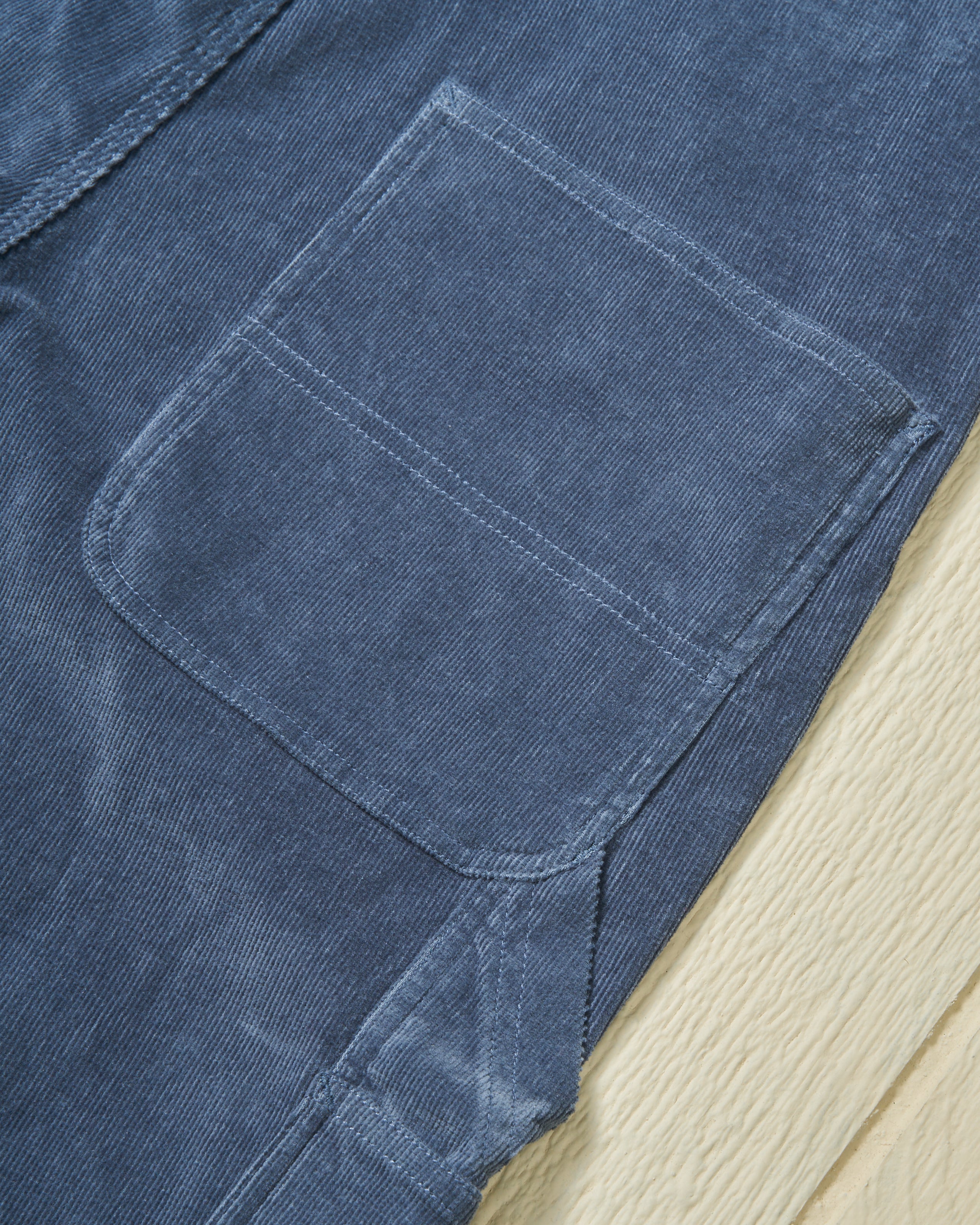 Women's Corduroy Overalls - Atlantic Blue Denim Jumpsuit for Casual Wear & Outdoor Activities | Fashionable & Comfortable Romper for Women
