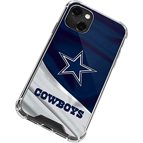 Official NFL Dallas Cowboys Clear Phone Case for iPhone 13 Mini - Slim Protective Cover with Team Logo - Perfect for Game Day, Sports Fans & Cowboys Supporters
