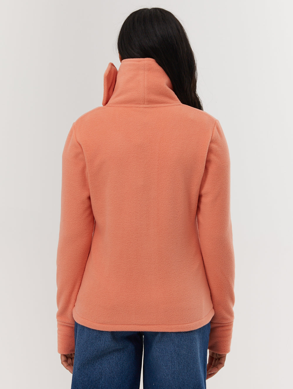 Finish Microfleece Funnel Neck Zip Up Jacket for Men - Warm Winter Pullover with Stand Collar - Perfect for Hiking, Camping & Outdoor Activities