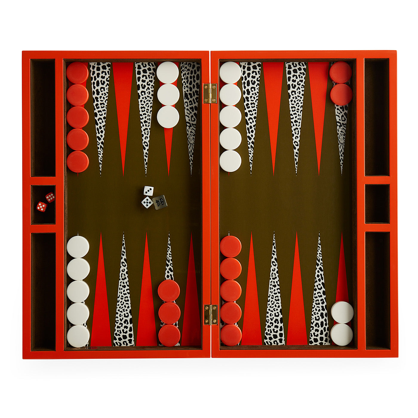 Premium Leopard Print Backgammon Board Game Set - Classic Wooden Board with Travel Case - Perfect for Family Game Nights, Travel & Gifts