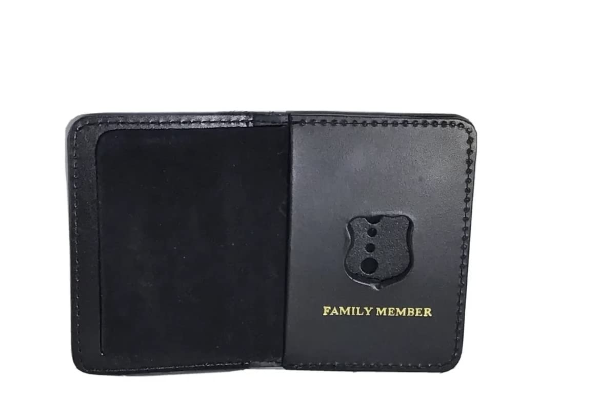 NYPD Police Officer Family Member Courtesy Mini Shield & ID Wallet - Law Enforcement Badge Holder for Security & Identification - Perfect for Gifts, Duty Use & Everyday Carry