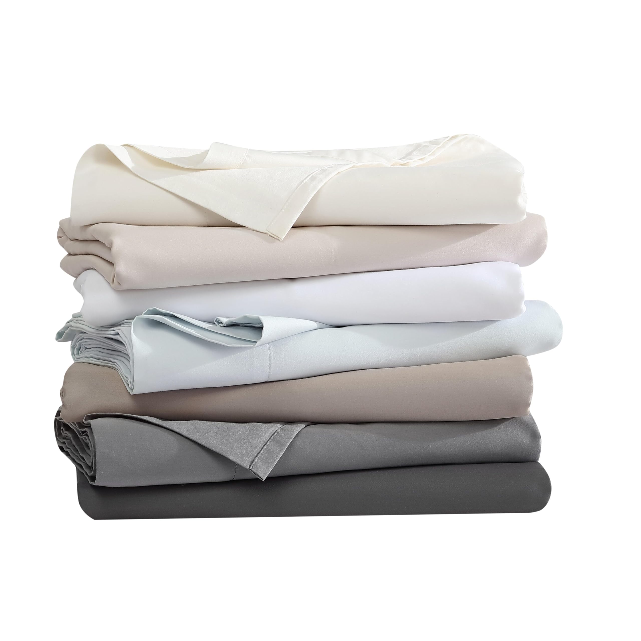 Vera Wang Luxury Sateen Cotton 800 Thread Count King Sheet Set - Ultra Soft & Smooth Bedding Collection in Rose Quartz Pink for Master Bedroom & Guest Room Comfort