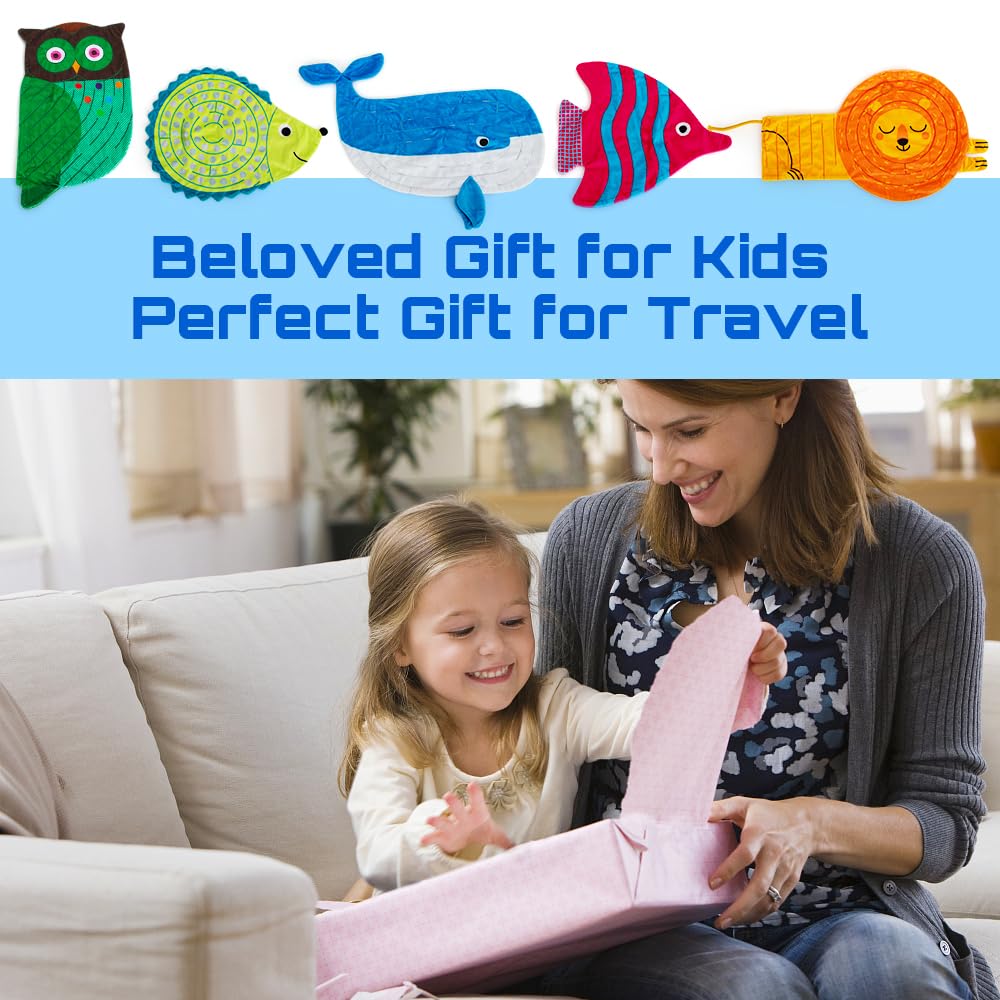 5 Pcs Marble Maze Fidget Toys for Stress Relief - Sensory Mats for Kids & Autism Therapy at Home/School